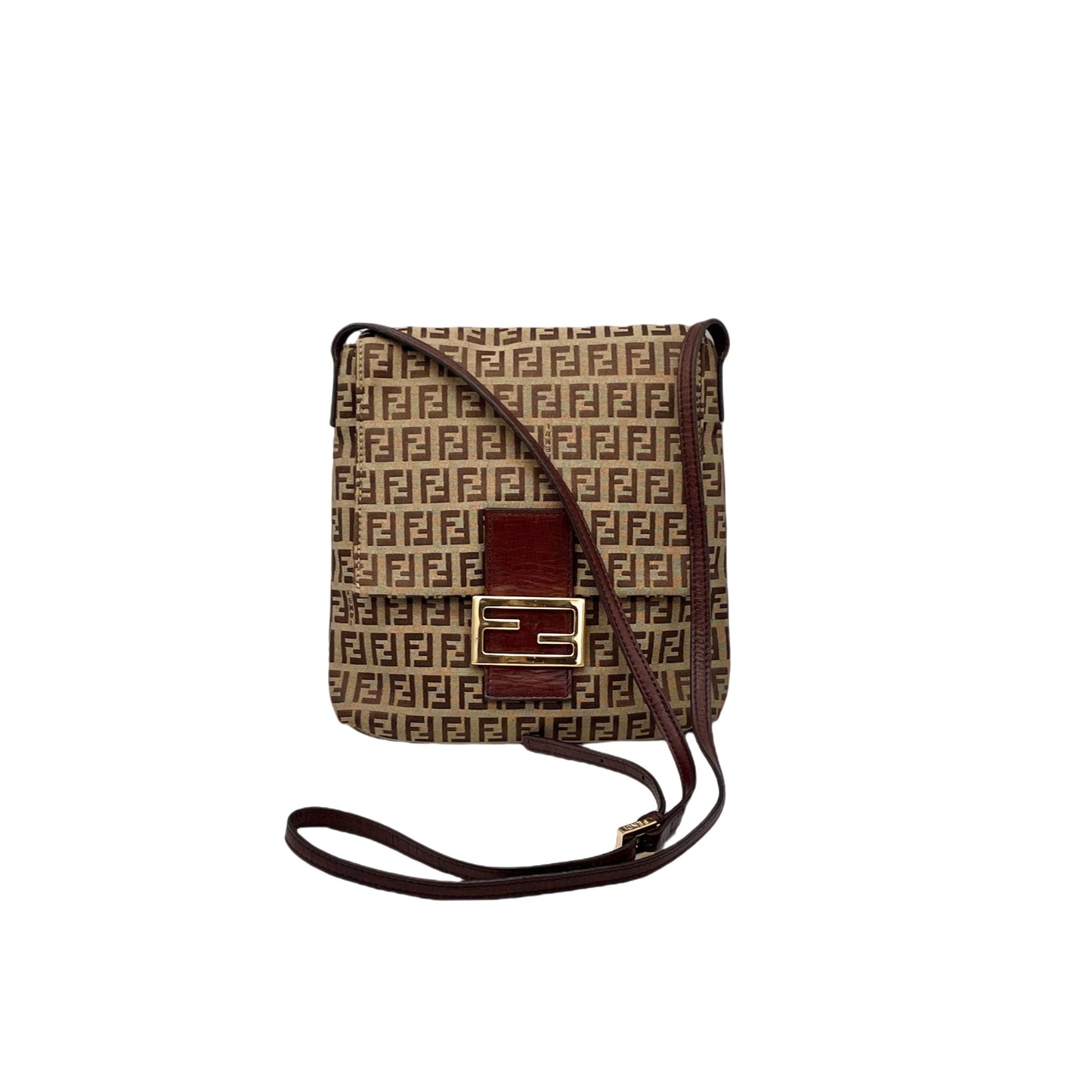 FENDI Zucchino Crossbody Shoulder Bag