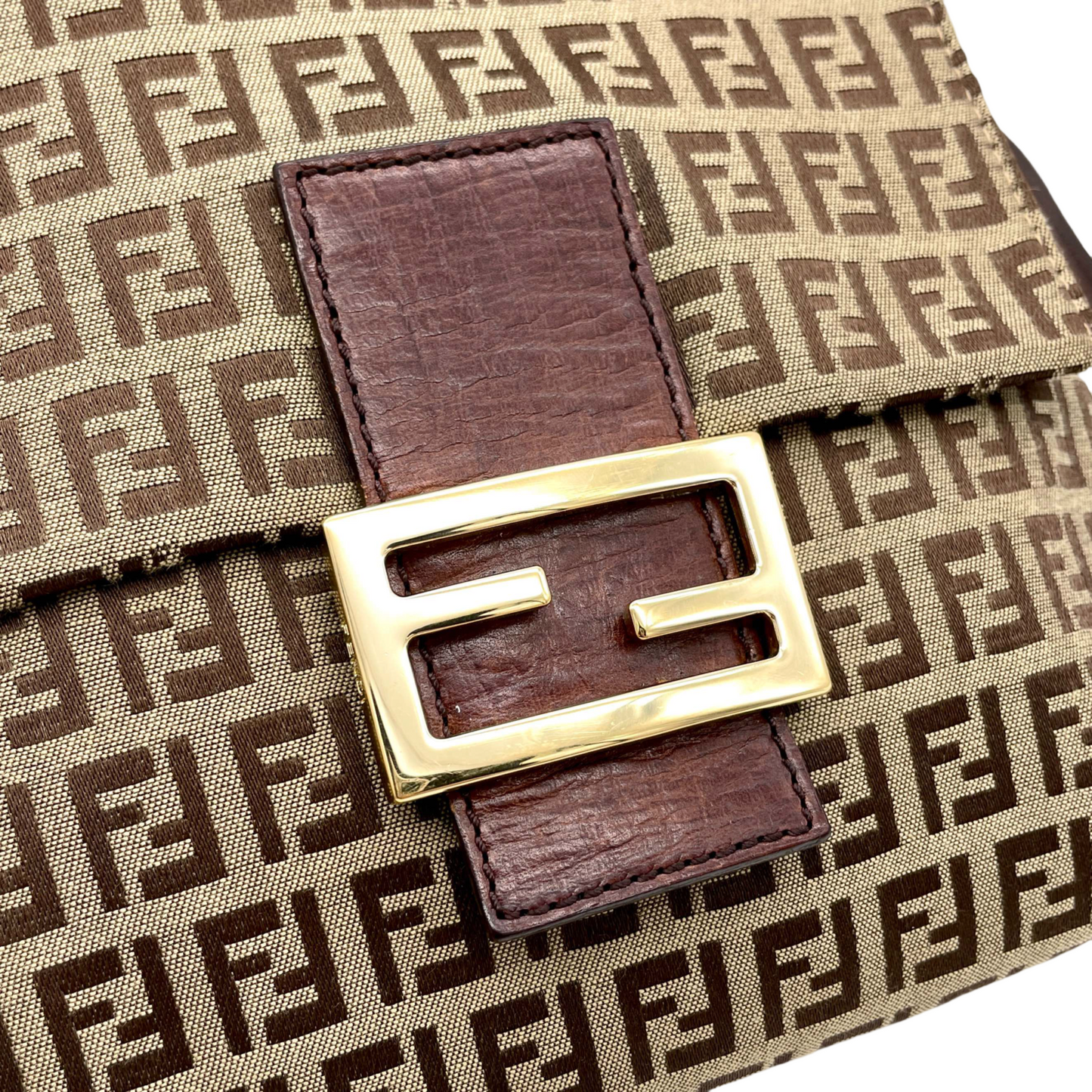 FENDI Zucchino Crossbody Shoulder Bag