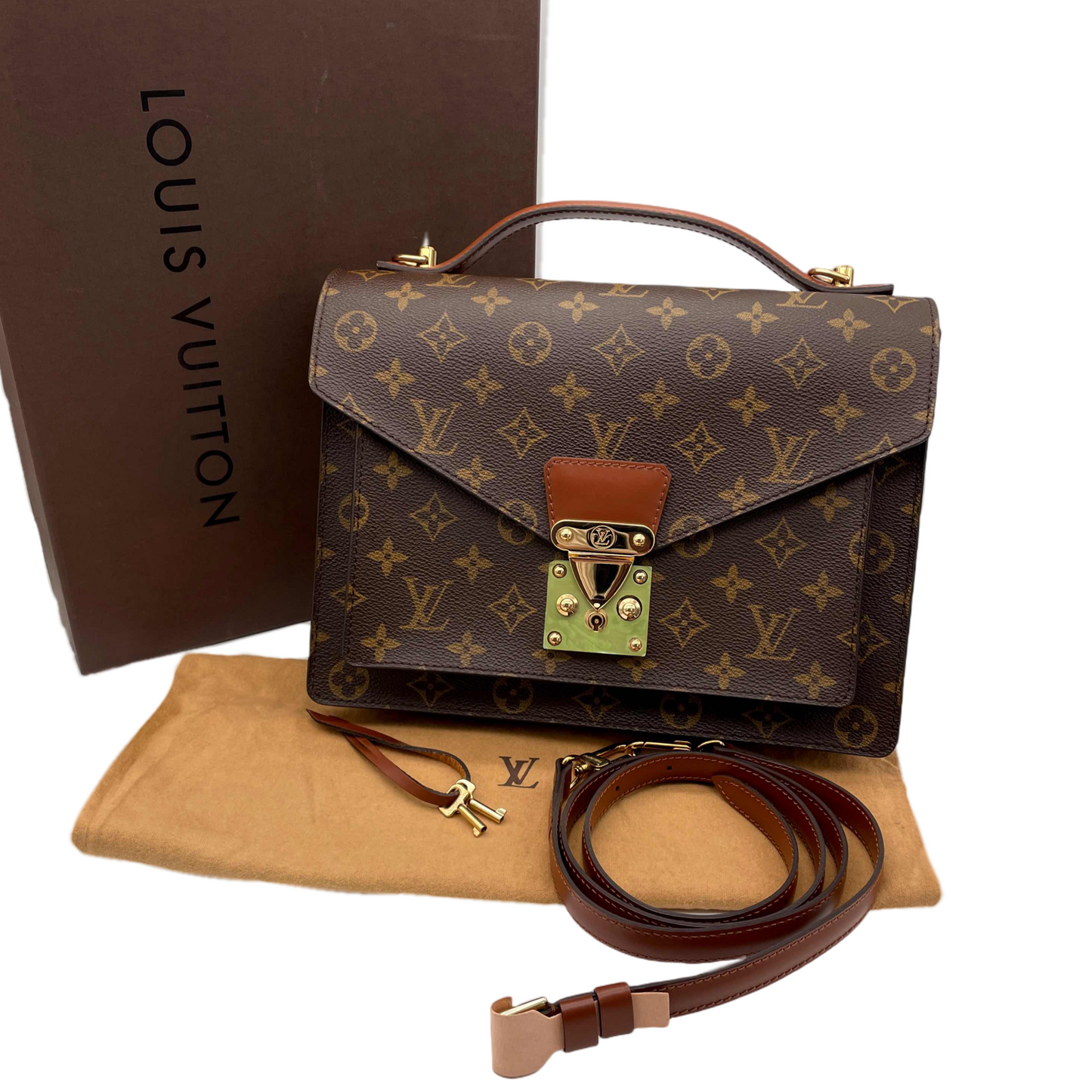 LOUIS VUITTON ﾓﾉｸﾞﾗﾑ ﾓﾝｿｰ 2Wayﾊﾝﾄﾞﾊﾞｯｸﾞ