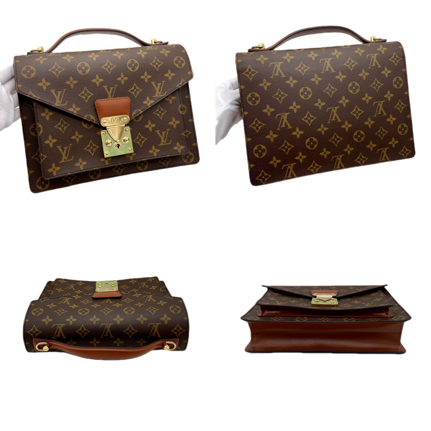 LOUIS VUITTON ﾓﾉｸﾞﾗﾑ ﾓﾝｿｰ 2Wayﾊﾝﾄﾞﾊﾞｯｸﾞ