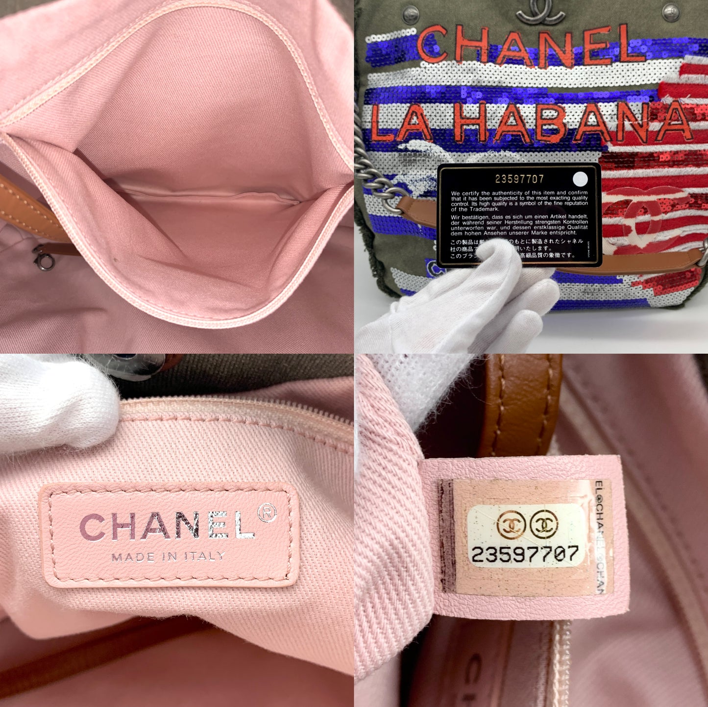 RARE☆☆☆CHANEL ｽﾊﾟﾝｺｰﾙ ﾛｺﾞ ﾊﾊﾞﾅ ﾃﾞﾆﾑ ﾁｪｰﾝｼｮﾙﾀﾞｰﾊﾞｯｸﾞ