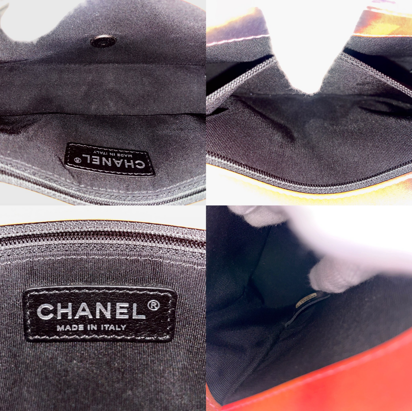 RARE☆☆☆☆☆CHANEL 2015 Limited Matelassé Flower Power Double Chain Mini Single Flap Bag Multicolor