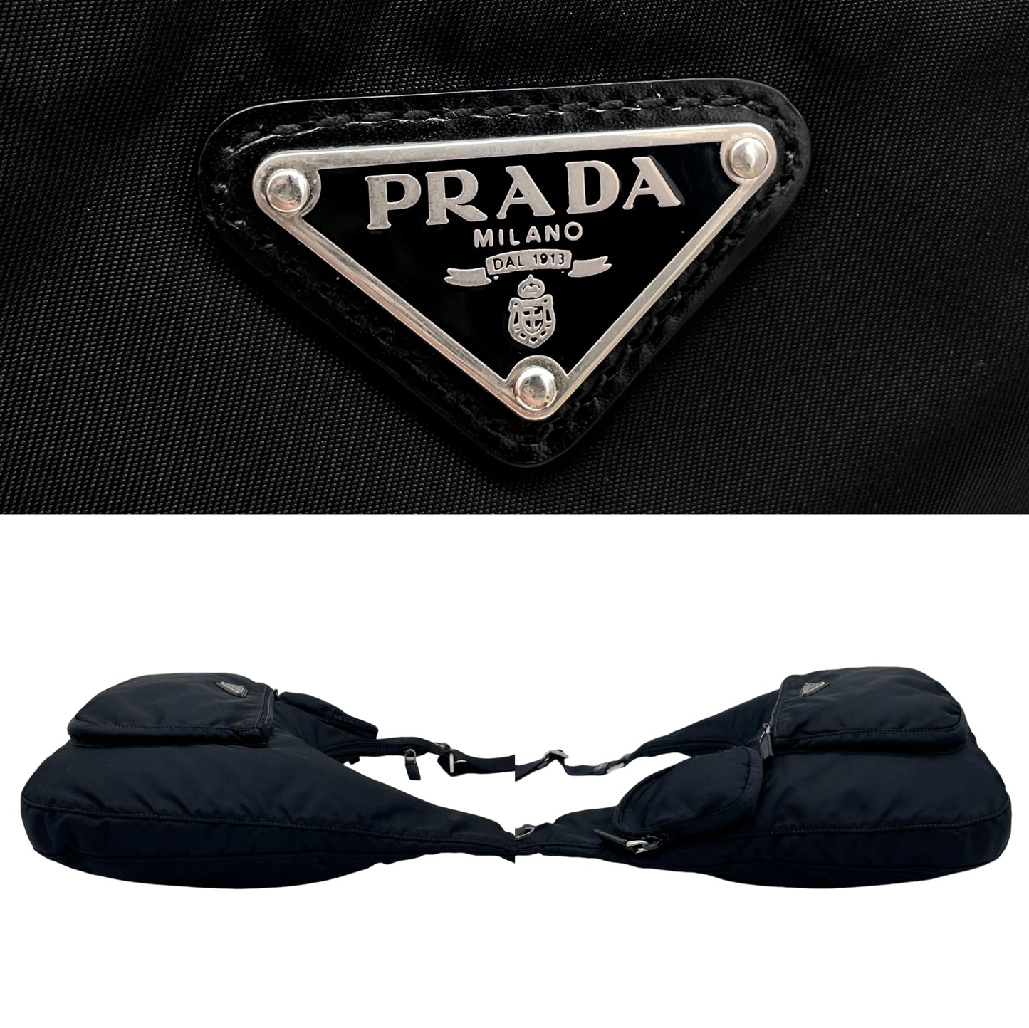 RARE☆☆☆PRADA Triangle Pocket Shoulder Bag