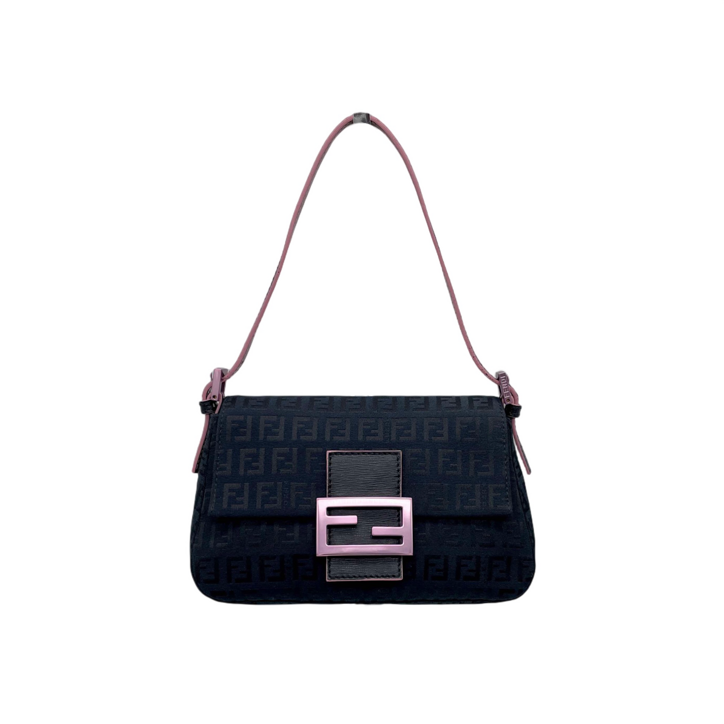 RARE☆☆☆ FENDI Zucchino Mini Mamma Baguette Shoulder Bag