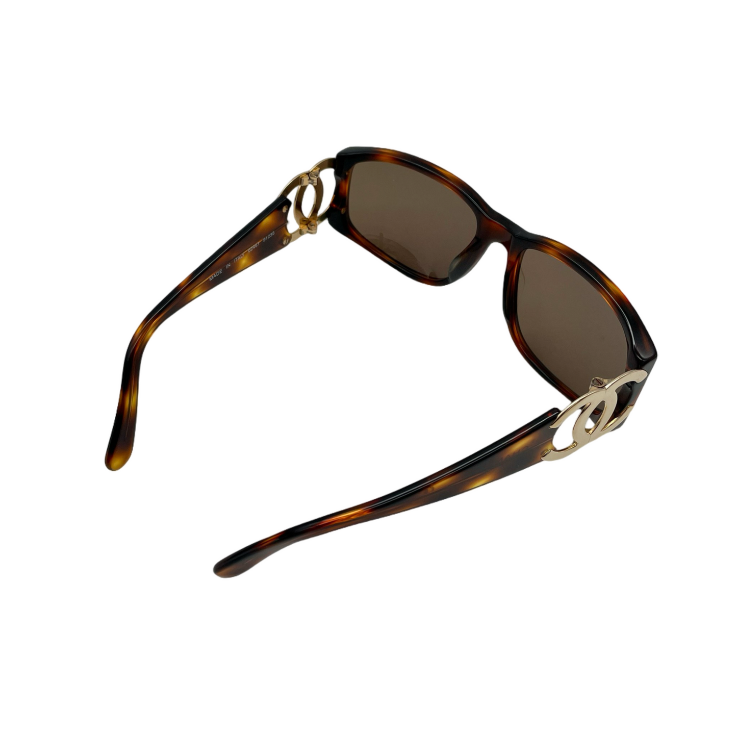 CHANEL Coco Mark Tortoiseshell Sunglasses