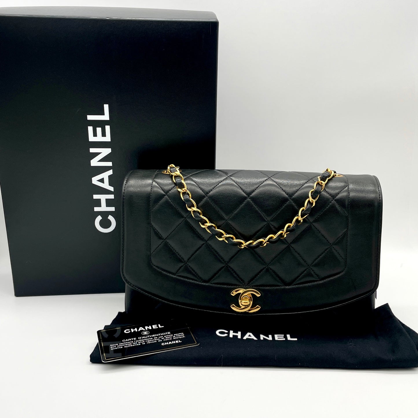 Afar Vintage Pre-owned CHANEL ﾏﾄﾗｯｾ ﾀﾞｲｱﾅ25cm