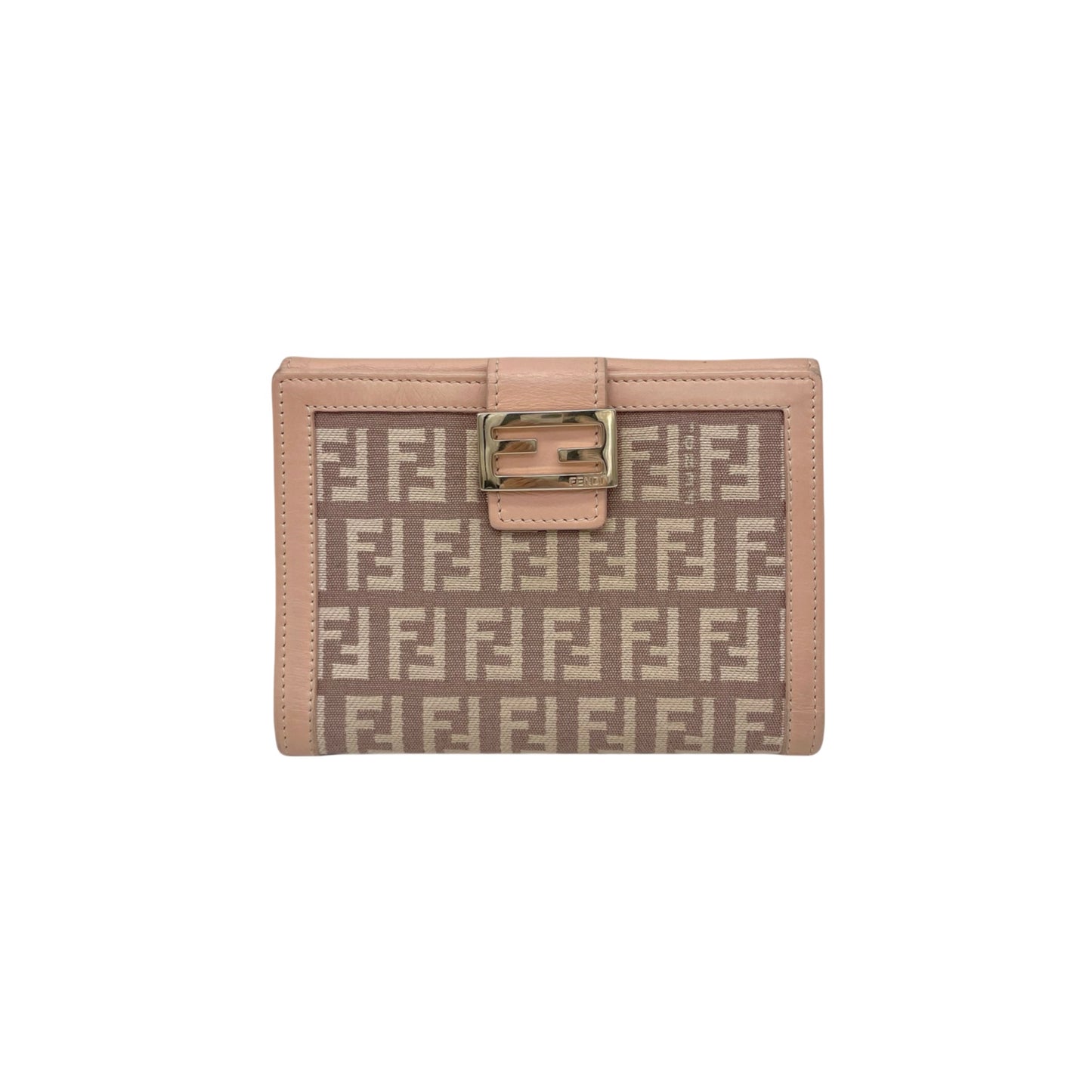 FENDI ｽﾞｯｷｰﾉ 財布 ﾋﾟﾝｸﾍﾞｰｼﾞｭ