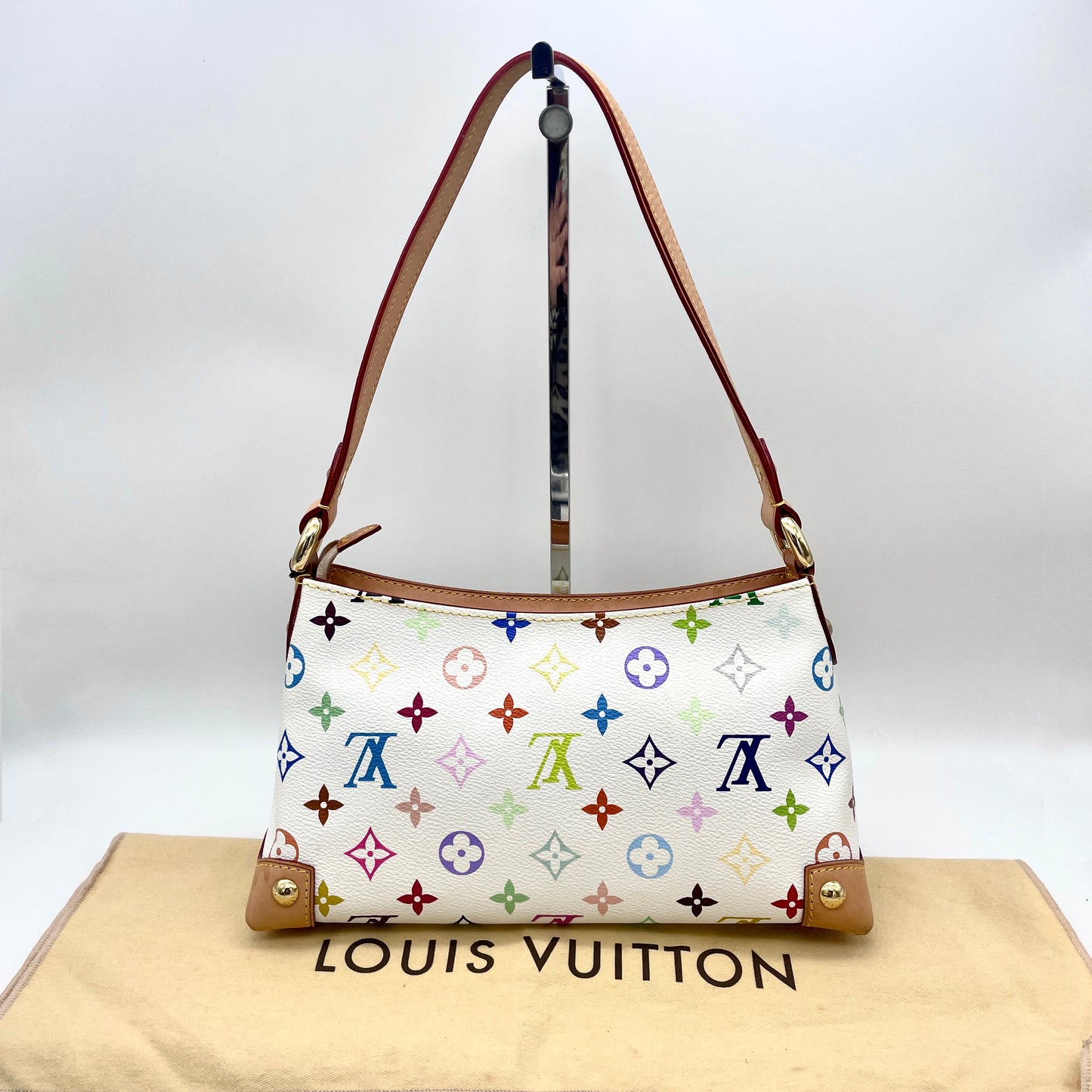 LOUIS VUITTON ﾓﾉｸﾞﾗﾑ ﾏﾙﾁｶﾗｰ ﾎﾜｲﾄ ｴﾗｲｻﾞ ﾌﾞﾛﾝ M40098