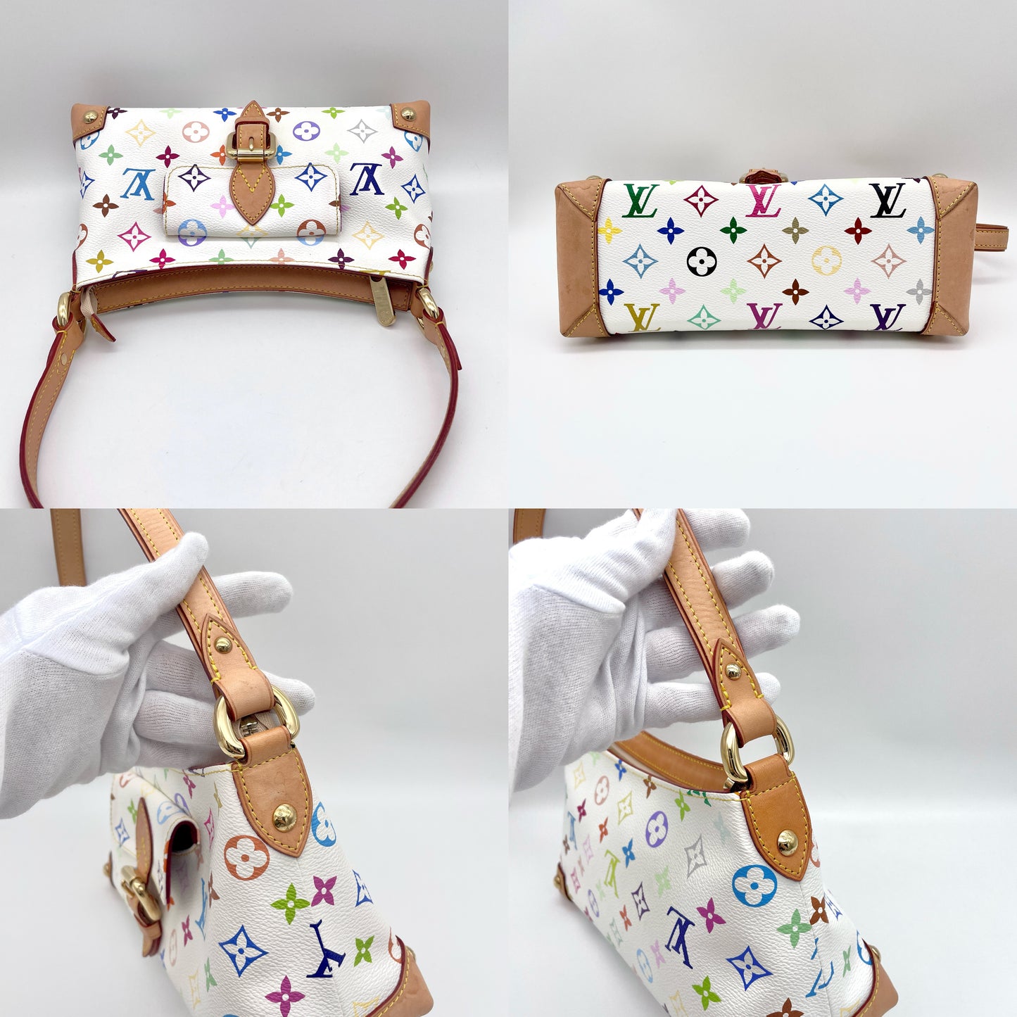 LOUIS VUITTON Monogram Multicolor White Eliza Bronze M40098