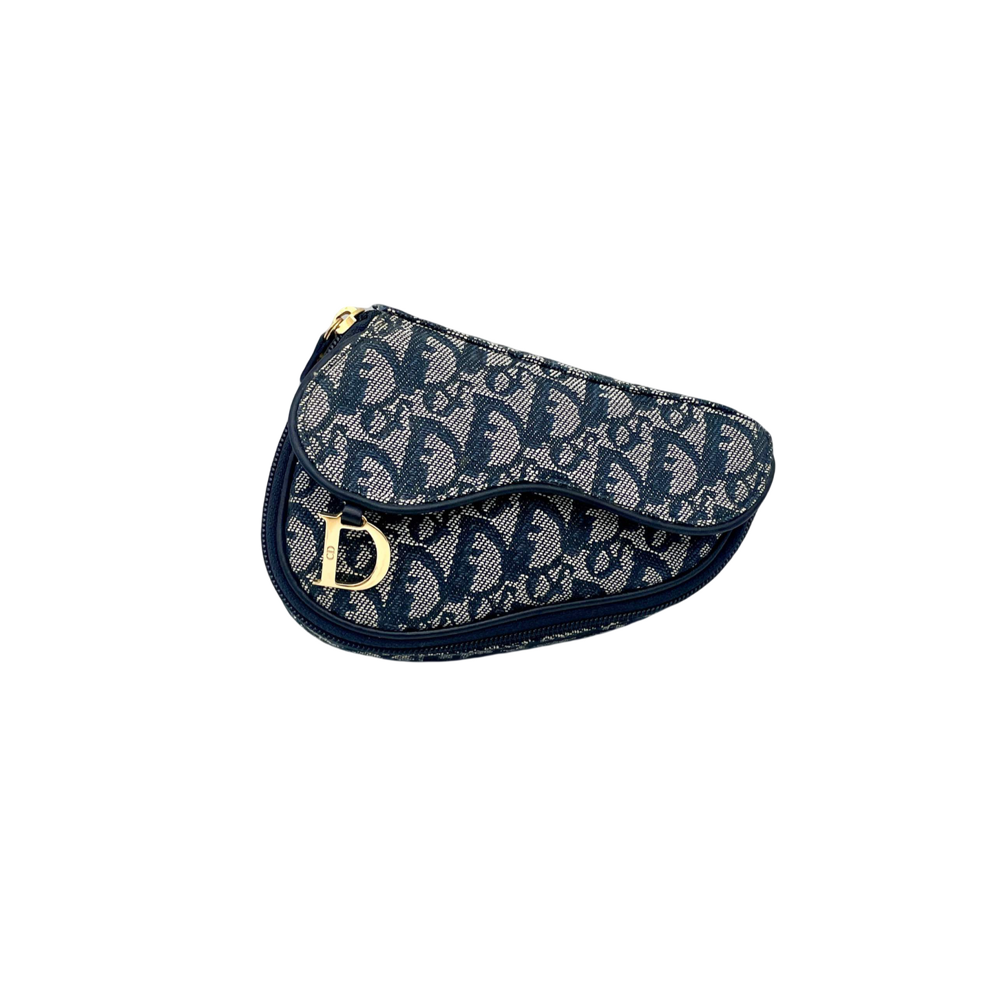 AUTH Pre-owned Christian Dior Jins Saddle Pouch