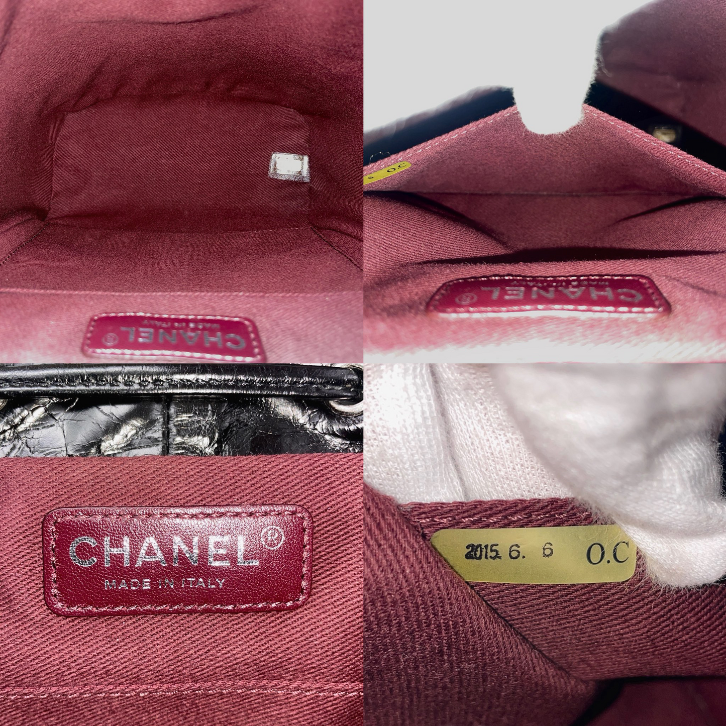 RARE☆☆☆CHANEL 2015 Matelassé CC LOGO Pendant Métiers d’Art Paris-Salzburg Chain Strap Backpack PM Black & Silver