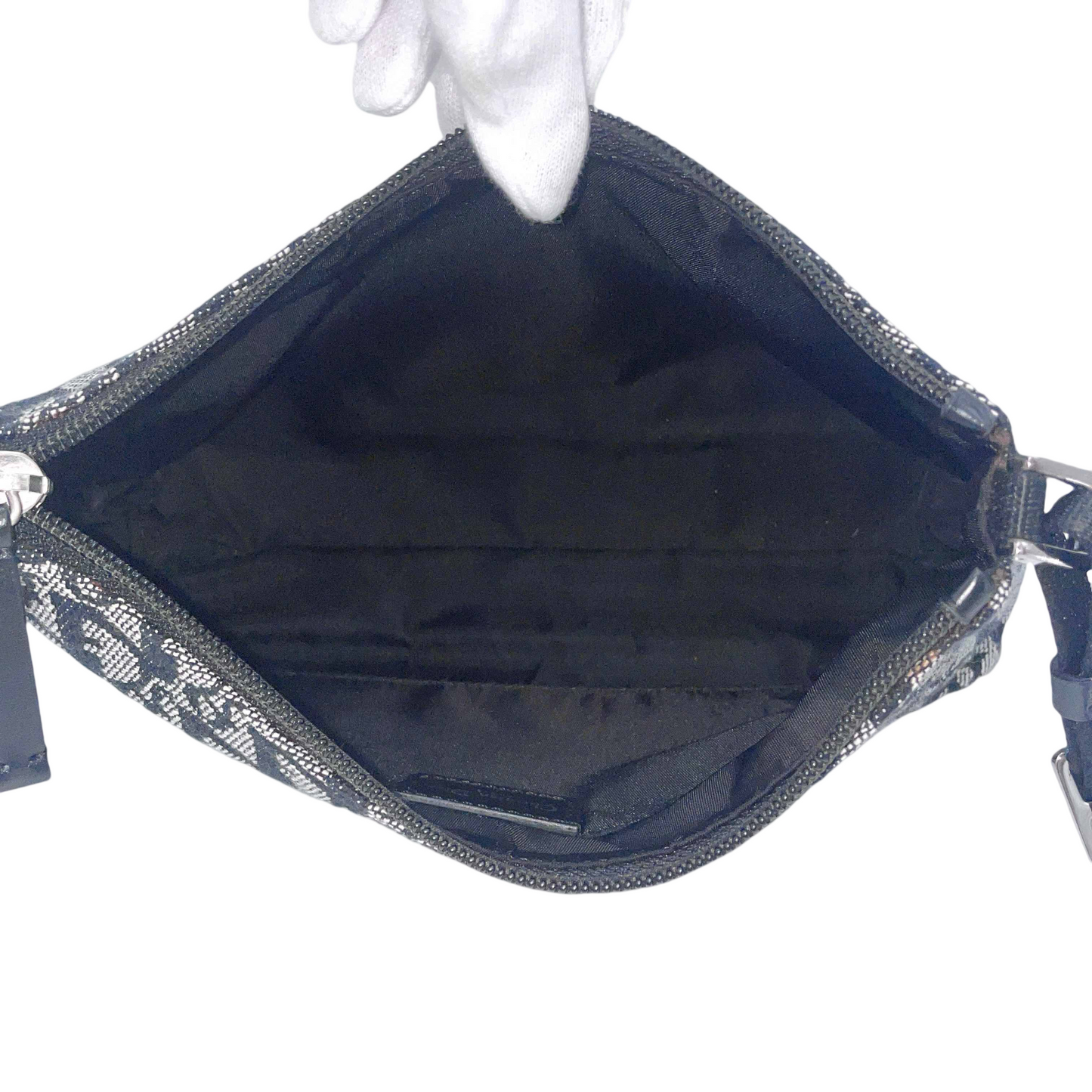 AUTH Pre-owned CHRISTIAN DIOR Trotter Pouch Navy