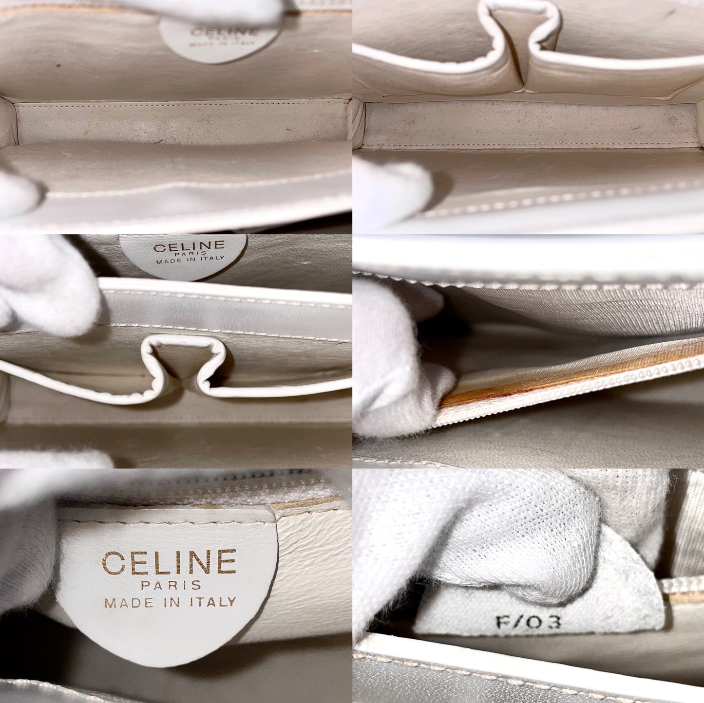 CELINE Chain Shoulder Logo Bag