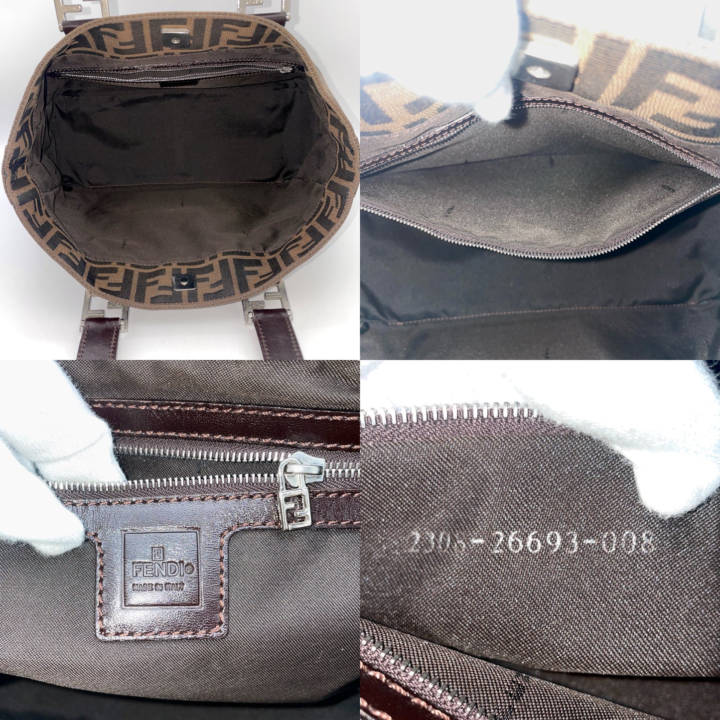 AUTH Pre-owned FENDI ｽﾞｯｶ ﾄｰﾄﾊﾝﾄﾞﾊﾞｯｸﾞ