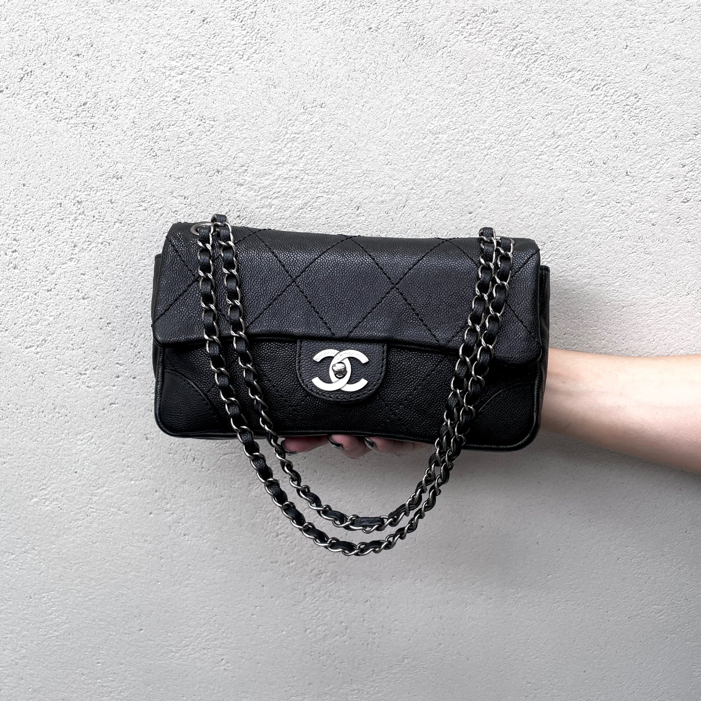 CHANEL Matelasse Coco Mark Single Flap Chain Shoulder Bag