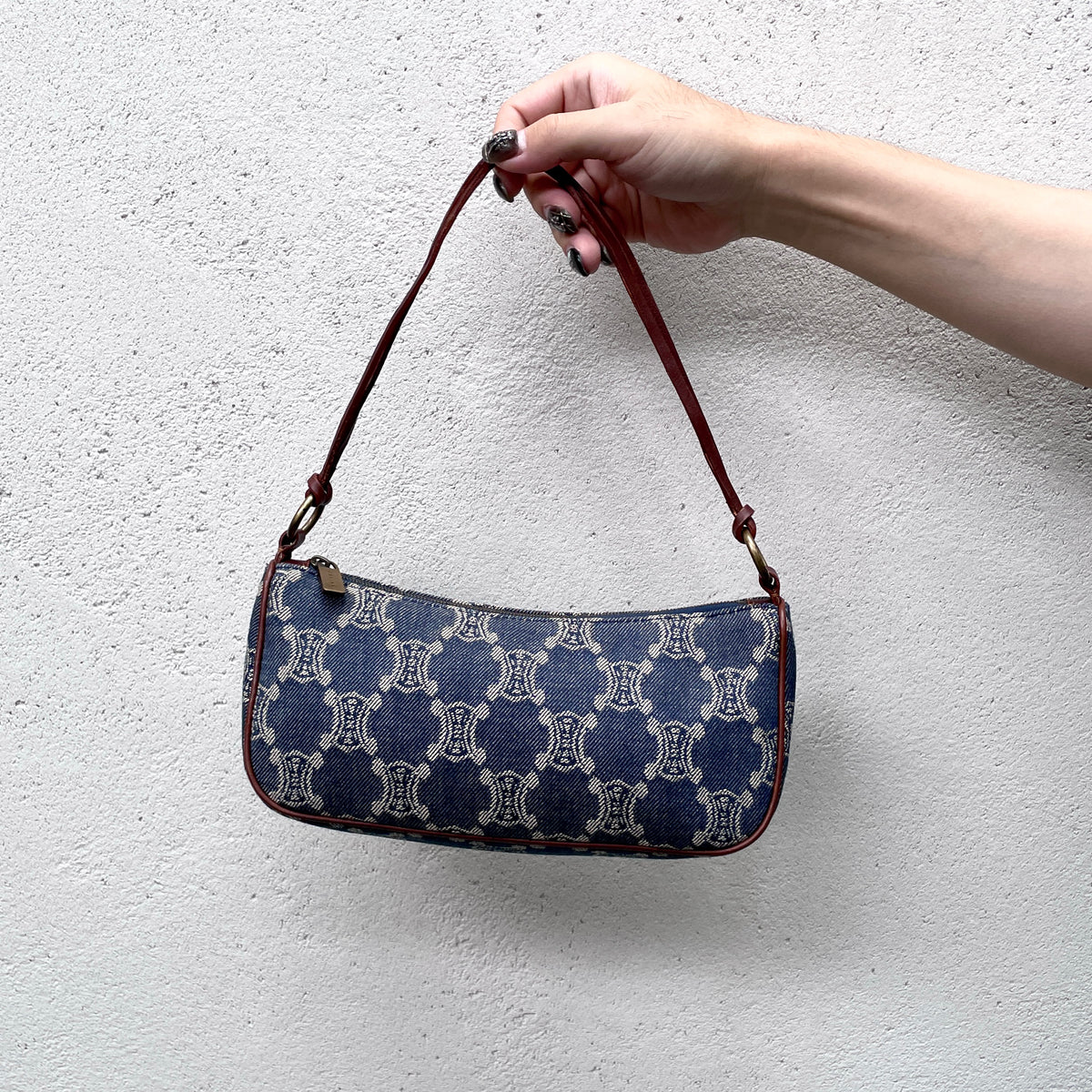 CELINE Macadam Denim Accessory Pouch – Afar Vintage
