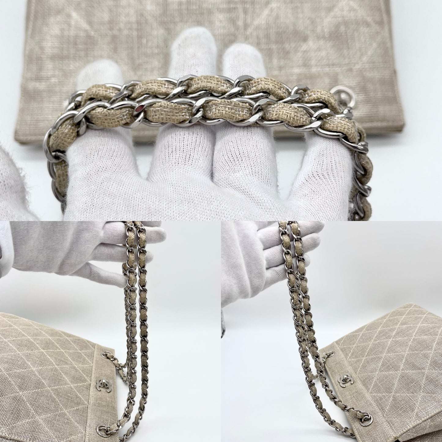 Afar Vintage Pre-owned CHANEL Mattress Coco Mark Chain Shoulder Tote Bag