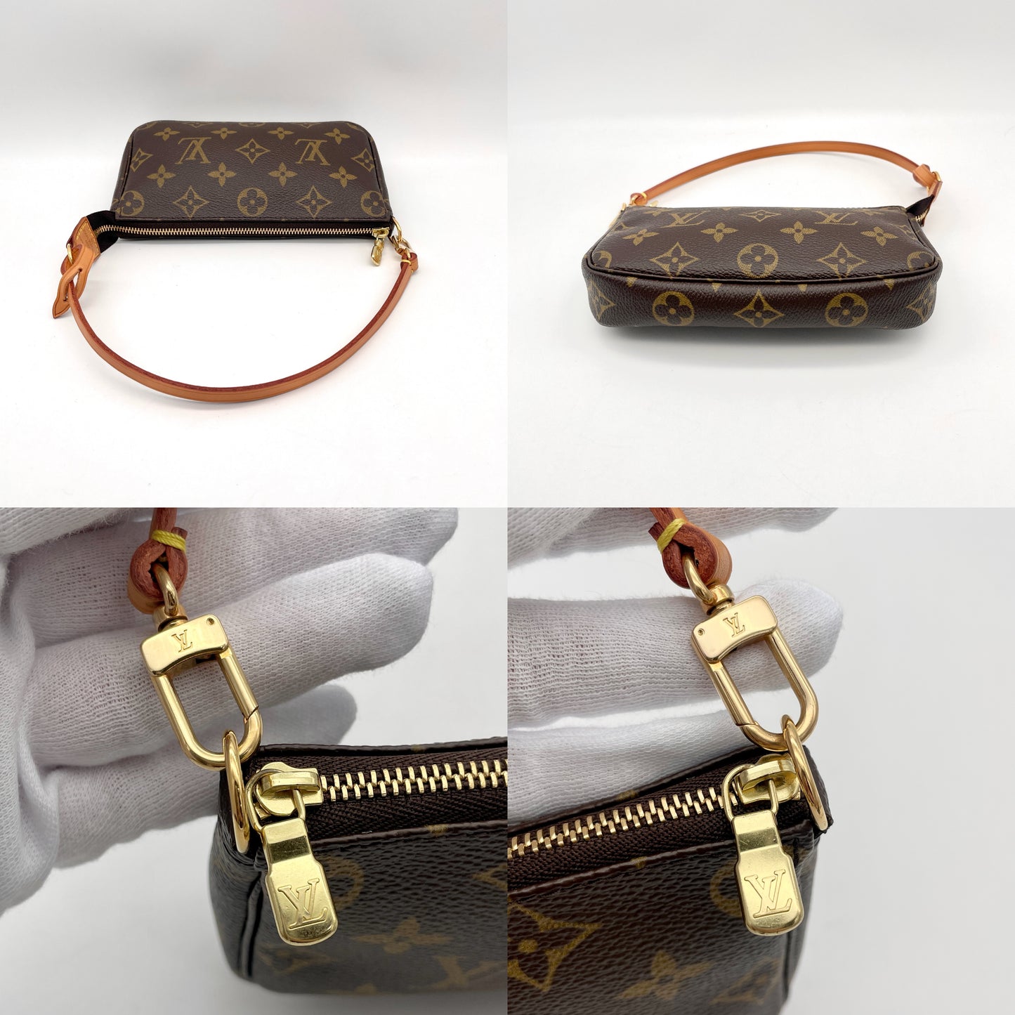 AUTH Pre-owned LOUIS VUITTON ﾓﾉｸﾞﾗﾑ ﾐﾆﾎﾟｼｪｯﾄ・ｱｸｾｿﾜｰﾙ M58009