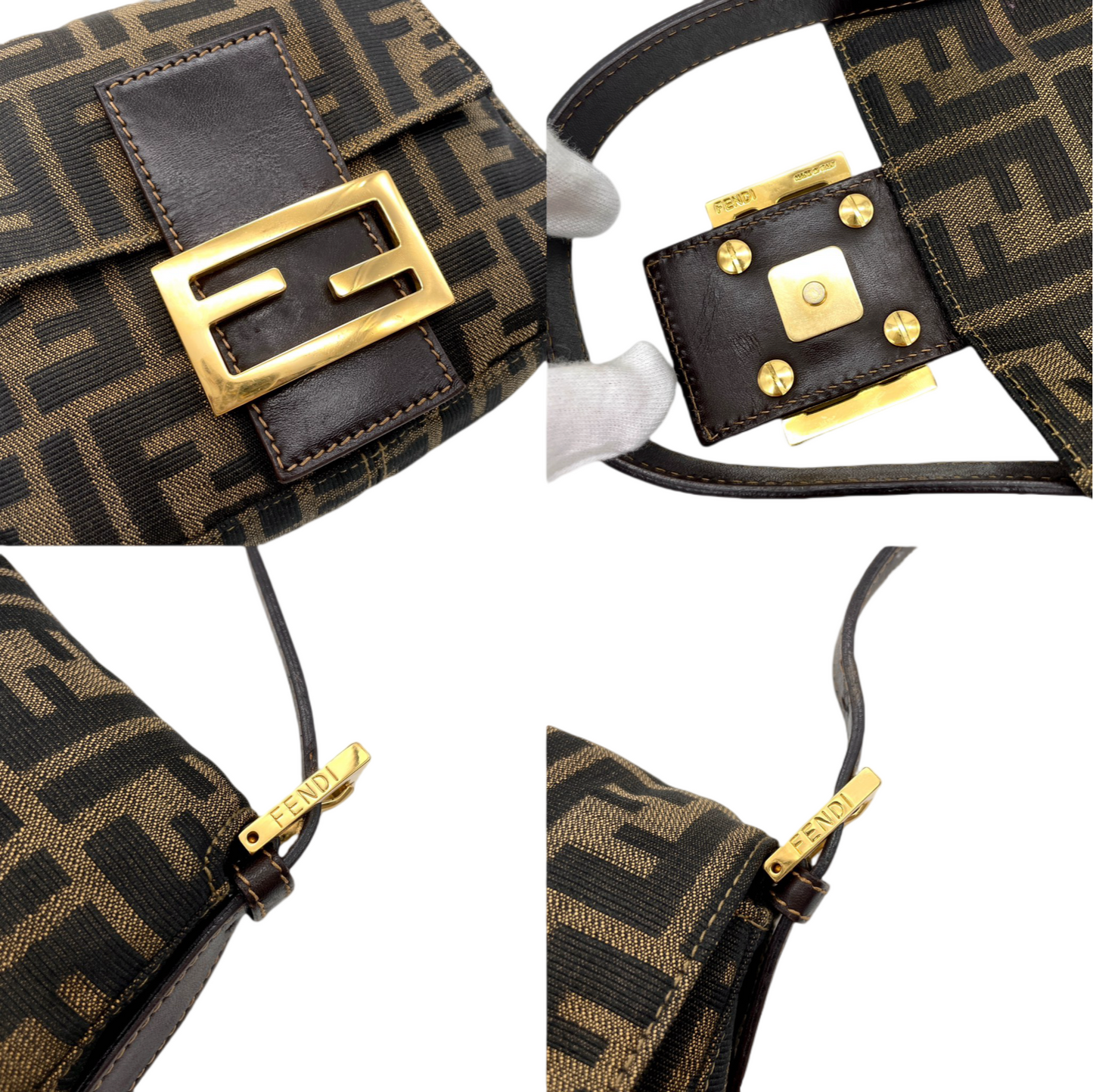 RARE☆☆☆FENDI ｽﾞｯｶ ﾐﾆﾐﾆﾏﾝﾏﾊﾞｹｯﾄ ｼｮﾙﾀﾞｰﾊﾞｯｸﾞGHW