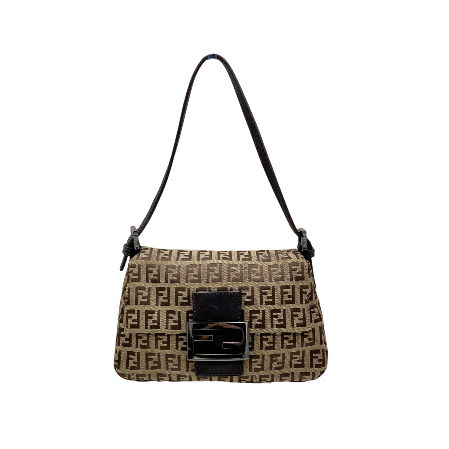 AUTH Pre-owned FENDI Zucchino Mini Manma Bucket Shoulder Bag