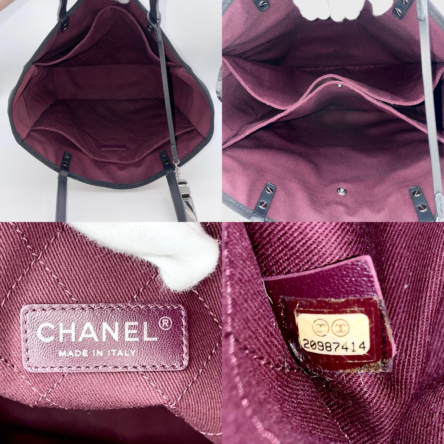 CHANEL 5x5=CC 标志手提包