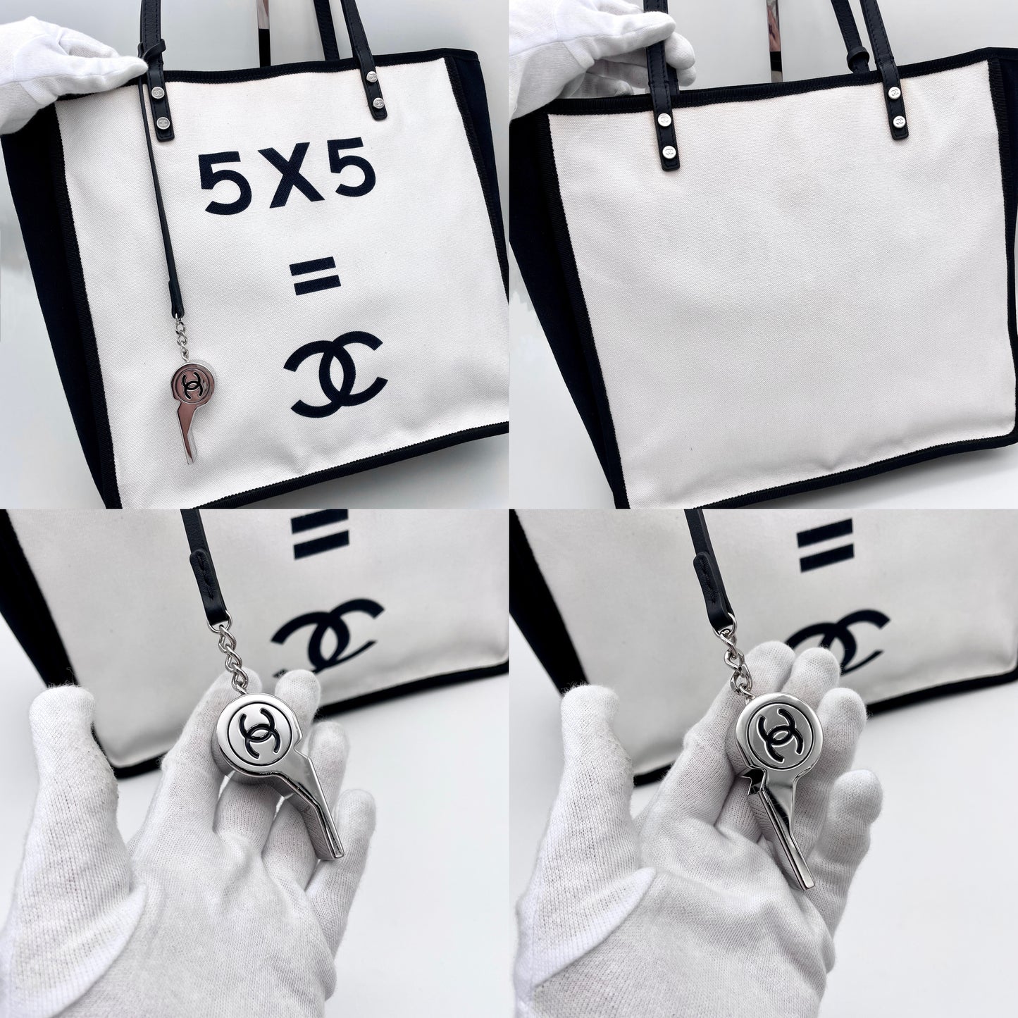 CHANEL 5x5=CC 标志手提包