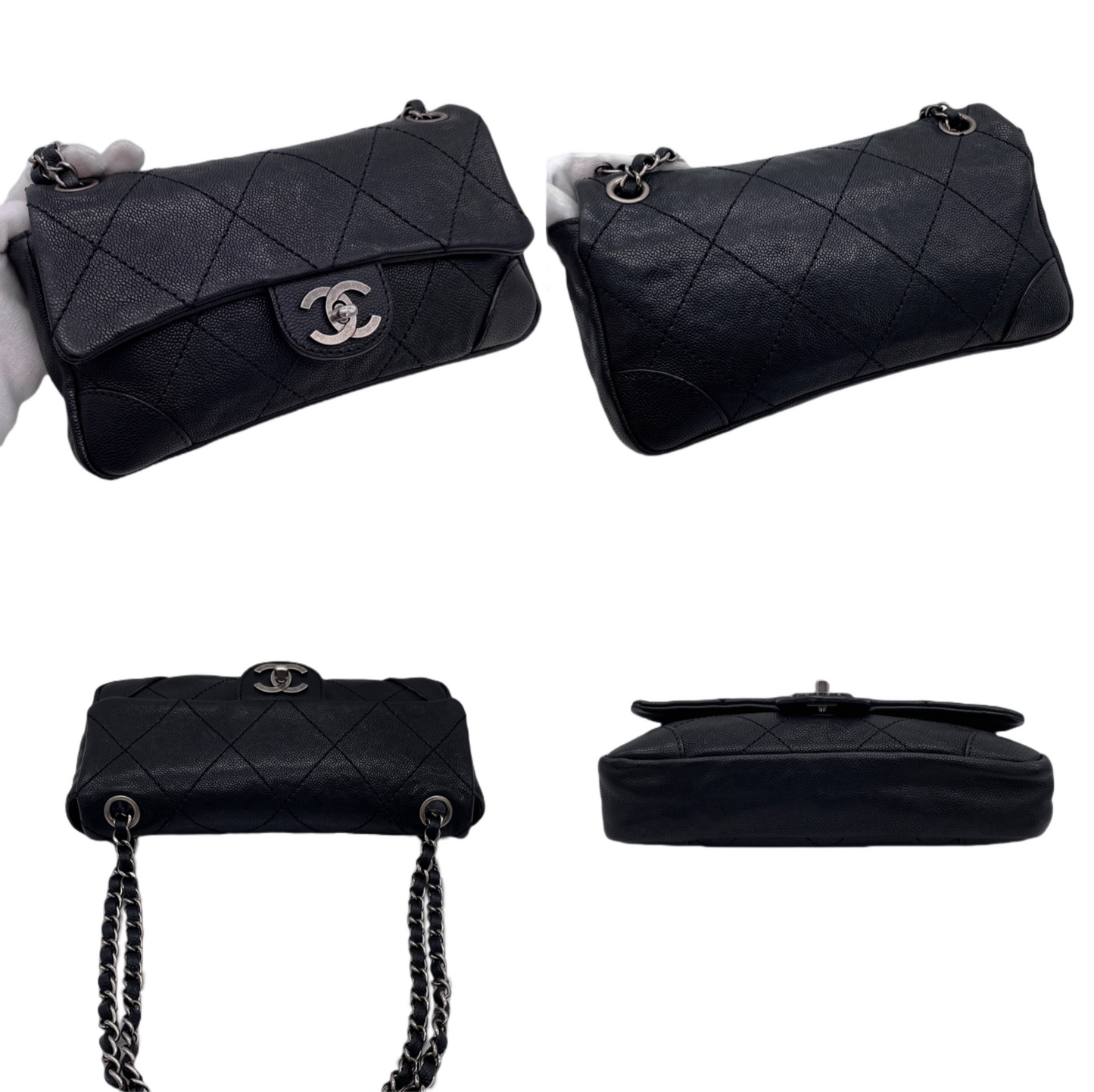 CHANEL Matelasse Coco Mark Single Flap Chain Shoulder Bag