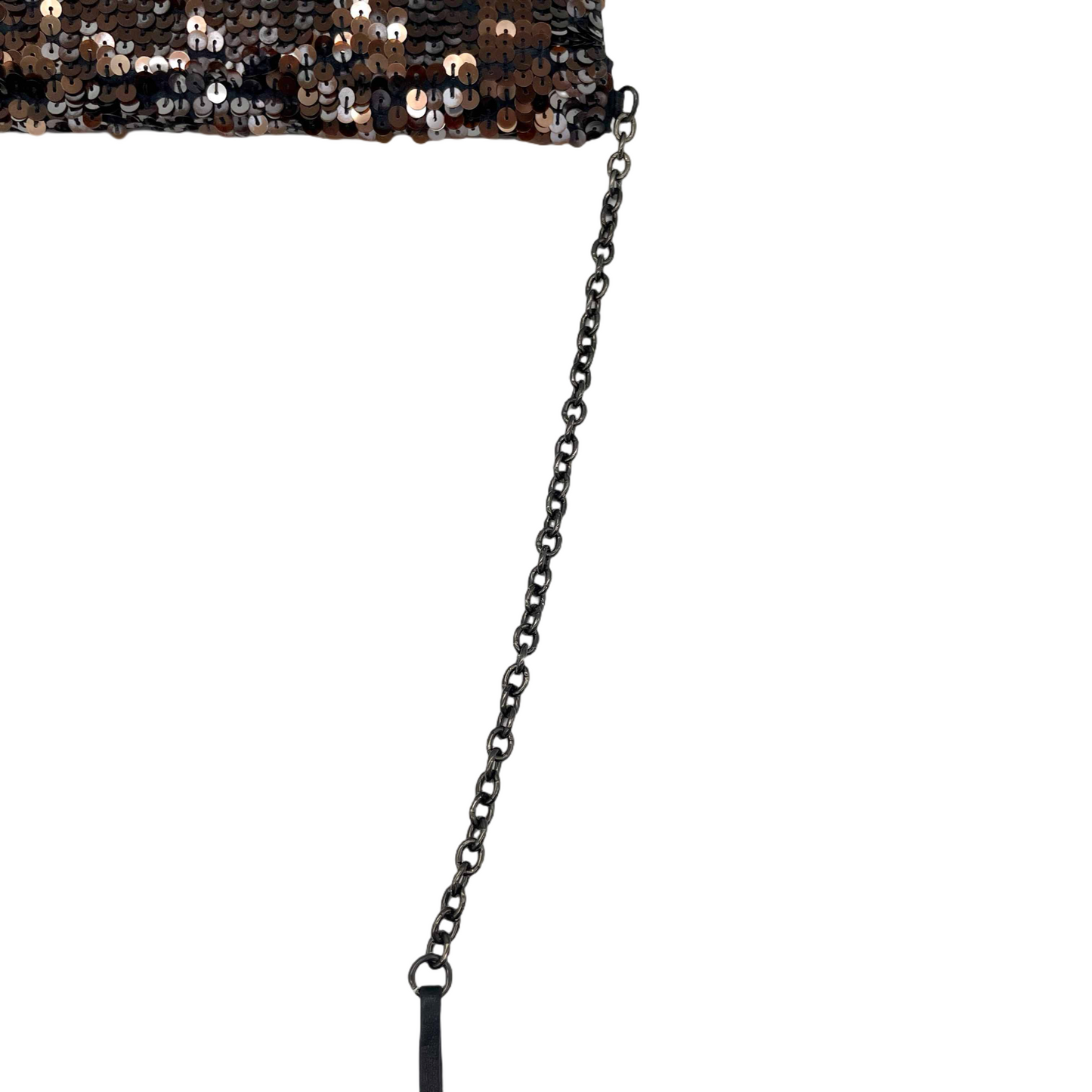 RARE☆☆☆PRADA triangle logo sequins chain shoulder bag