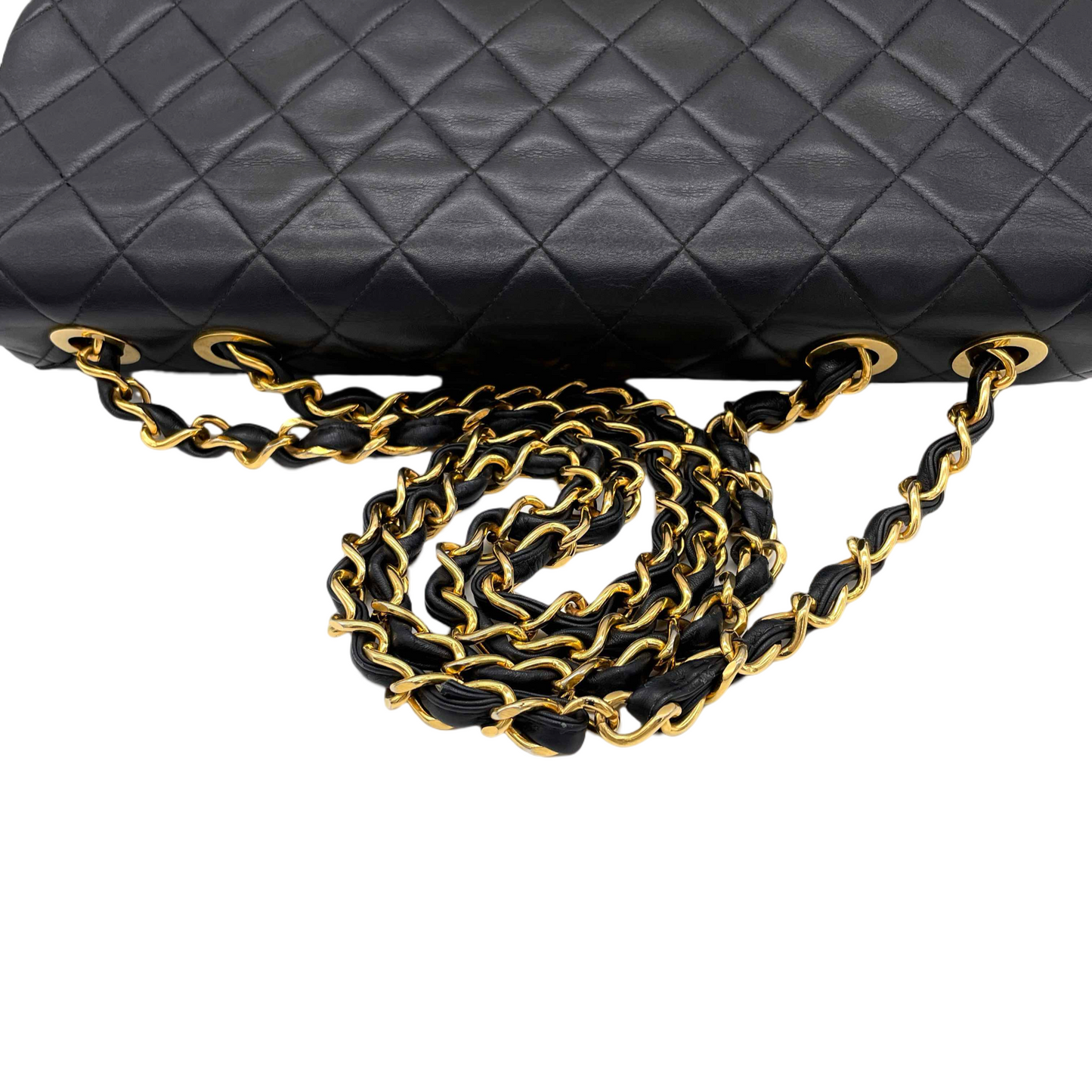 CHANEL Matelasse Jumbo Coco Mark Chain Shoulder Flap Bag