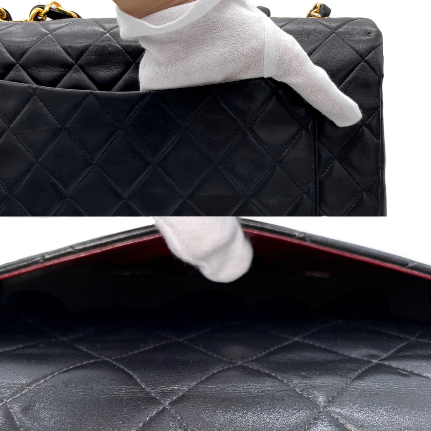 CHANEL Matelasse Jumbo Coco Mark Chain Shoulder Flap Bag