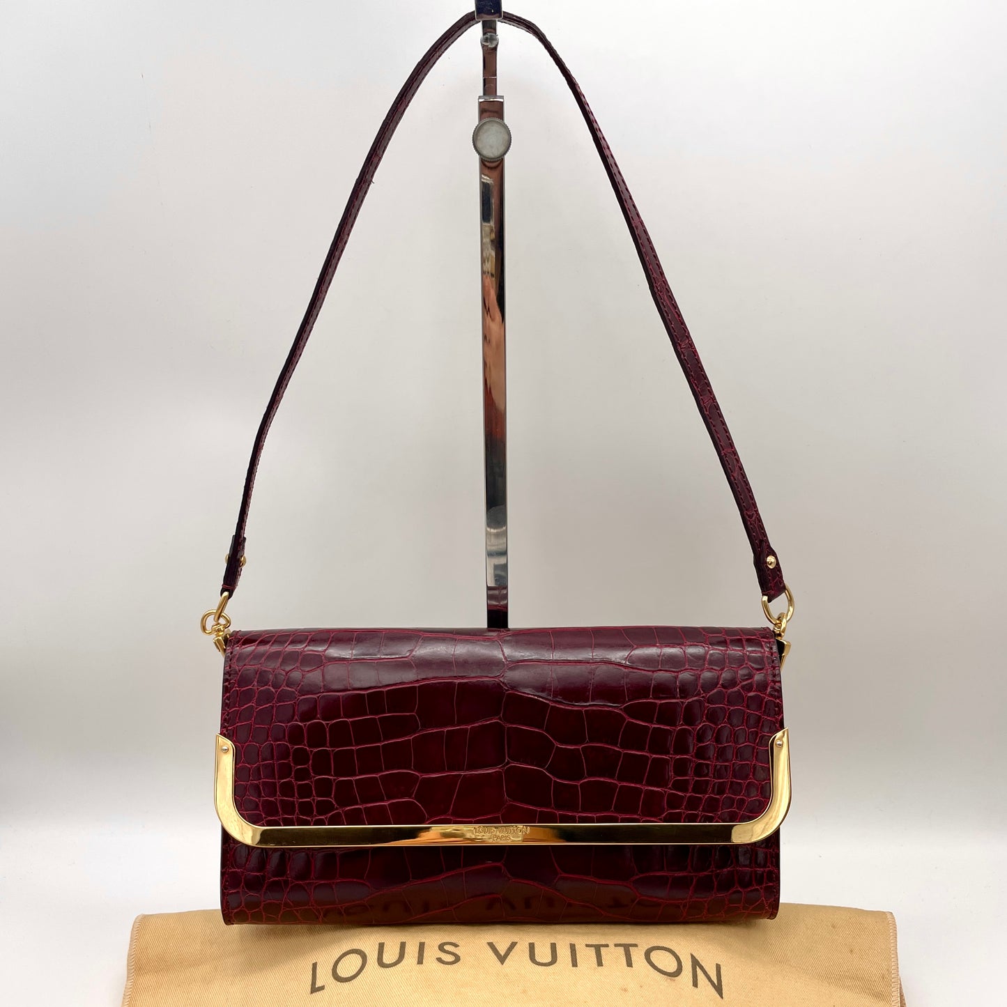 AUTH Pre-owed LOUIS VUITTON ｸﾛｺﾀﾞｲﾙｽｷﾝ ｵﾝｼｮﾙﾀﾞｰ2Wayﾊﾞｯｸﾞ