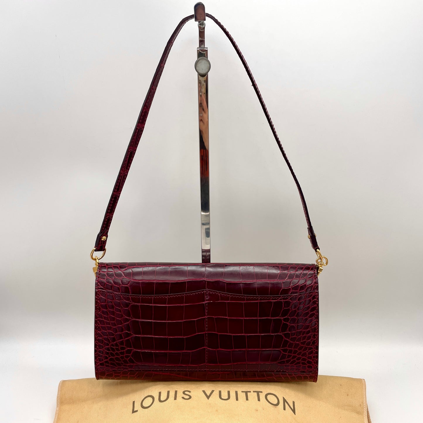 AUTH Pre-owed LOUIS VUITTON ｸﾛｺﾀﾞｲﾙｽｷﾝ ｵﾝｼｮﾙﾀﾞｰ2Wayﾊﾞｯｸﾞ