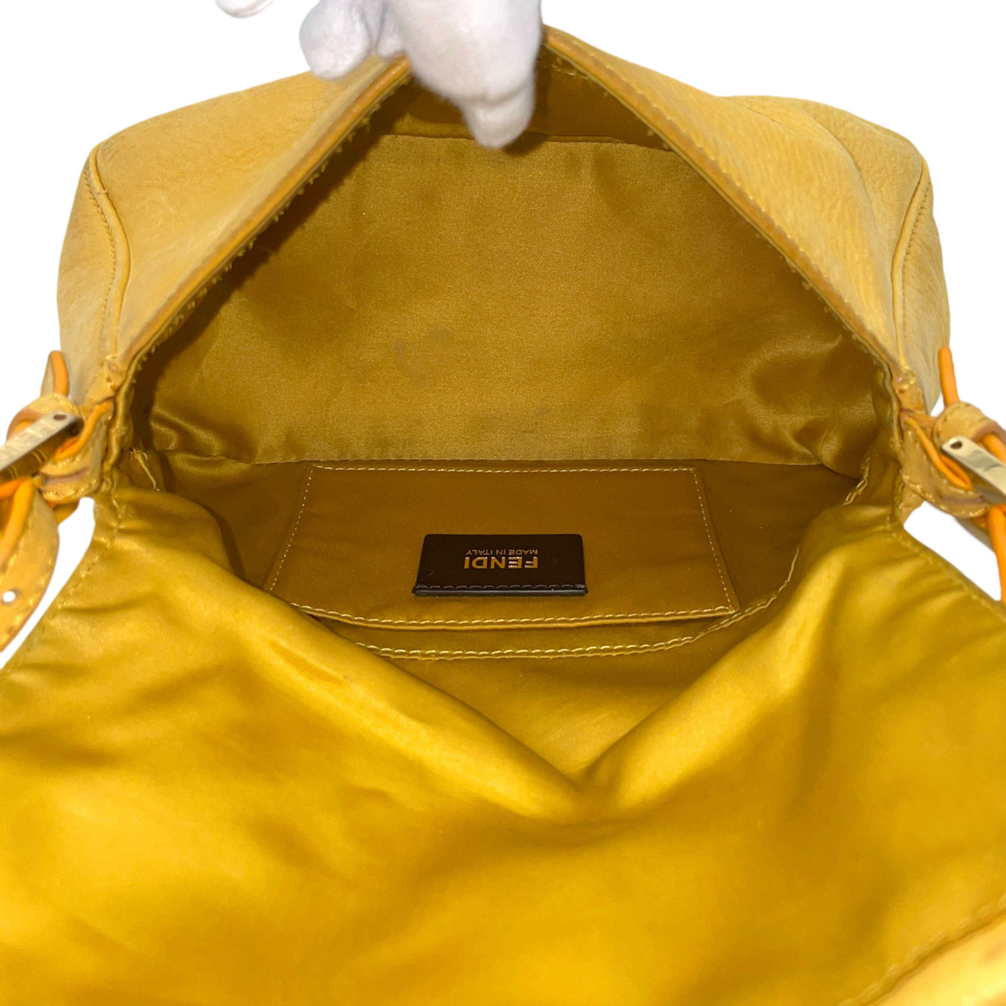 FENDI FF logo mini manma bucket chain shoulder bag