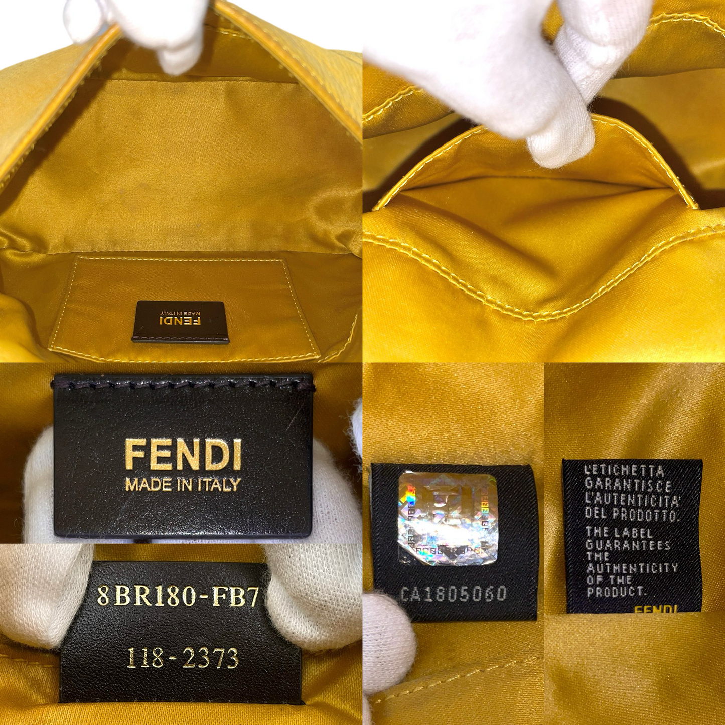 FENDI FF logo mini manma bucket chain shoulder bag