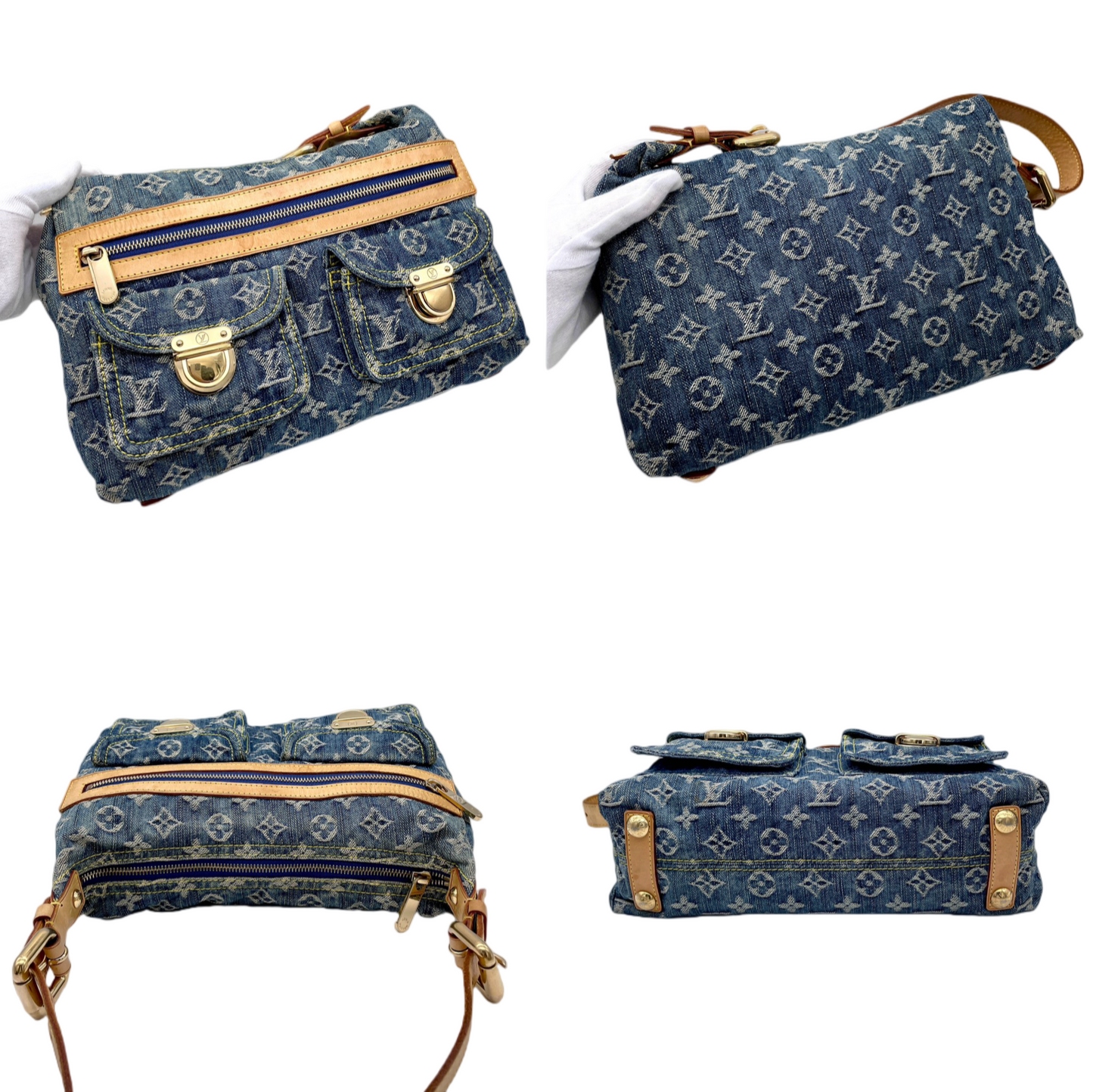 RARE☆☆☆AUTH Pre-owned LOUIS VUITTON Monogram denim Neospidy M95019