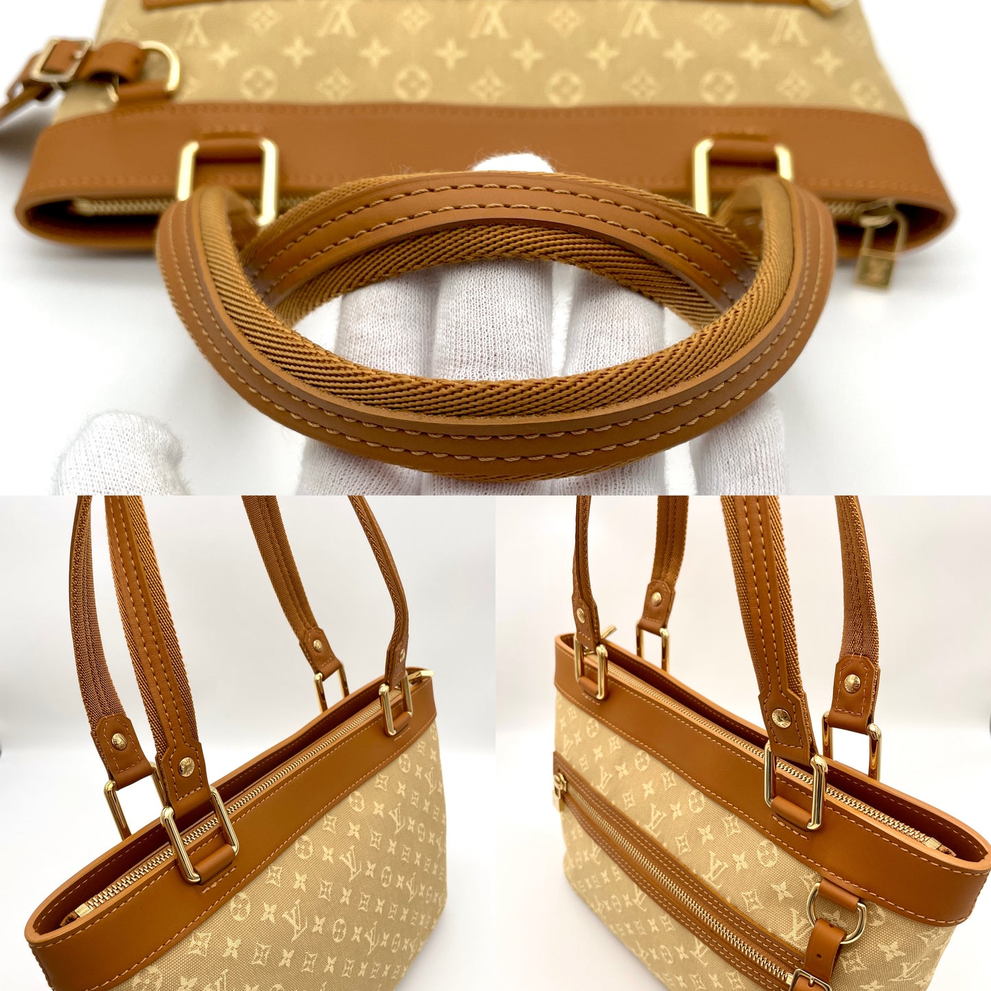 AUTH Pre-owned LOUIS VUITTON Monogram Miniran Lucie PM Baige