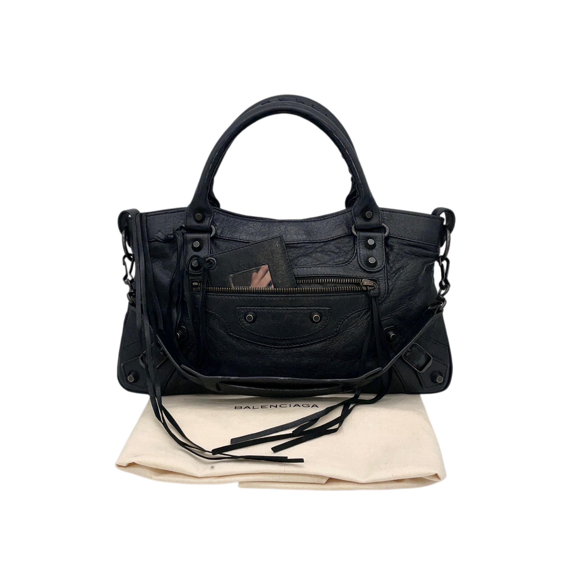 RAREBALENCIAGA City Bag First Leather Top Handle Shoulder Bag RAREBALENCIAGA City Bag First Leather Top Handle Shoulder Bag
