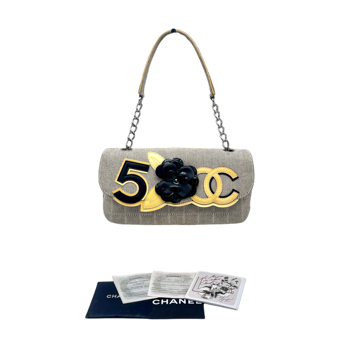 RARE☆☆☆CHANEL ｶﾒﾘｱ ﾗｲﾝ No.5 ｺｺﾏｰｸ ﾁｪｰﾝｼｮﾙﾀﾞｰﾊﾞｯｸﾞ