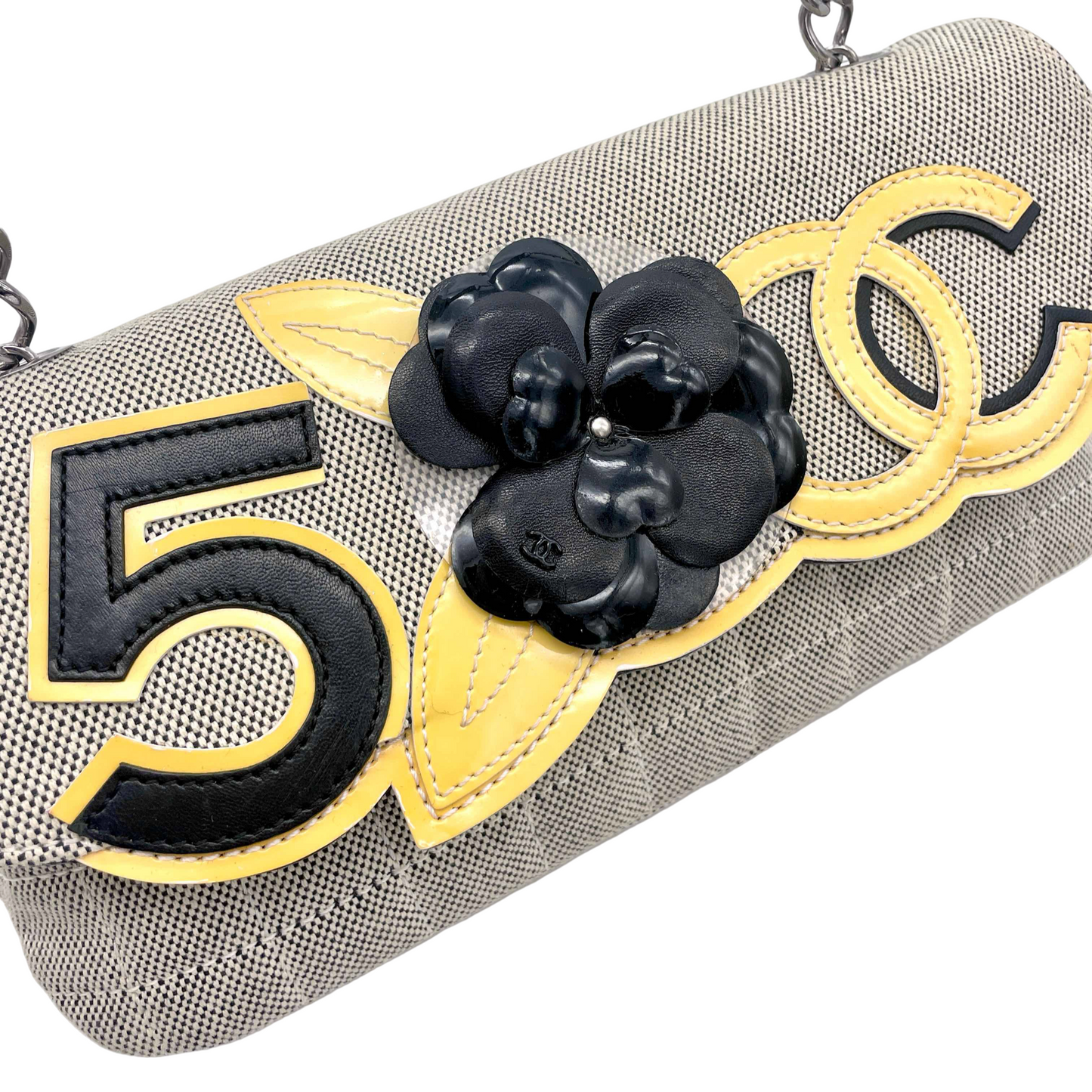 RARE☆☆☆CHANEL ｶﾒﾘｱ ﾗｲﾝ No.5 ｺｺﾏｰｸ ﾁｪｰﾝｼｮﾙﾀﾞｰﾊﾞｯｸﾞ