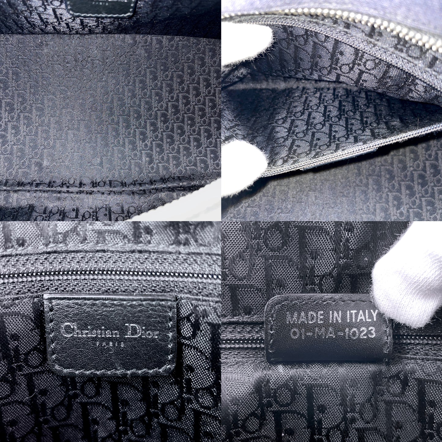 RARE☆☆☆CHRISTIAN DIOR ﾊｰﾄﾞｺｱ ﾗｲﾝｽﾄｰﾝ 2Way ﾎﾞｽﾄﾝﾊﾞｯｸﾞ