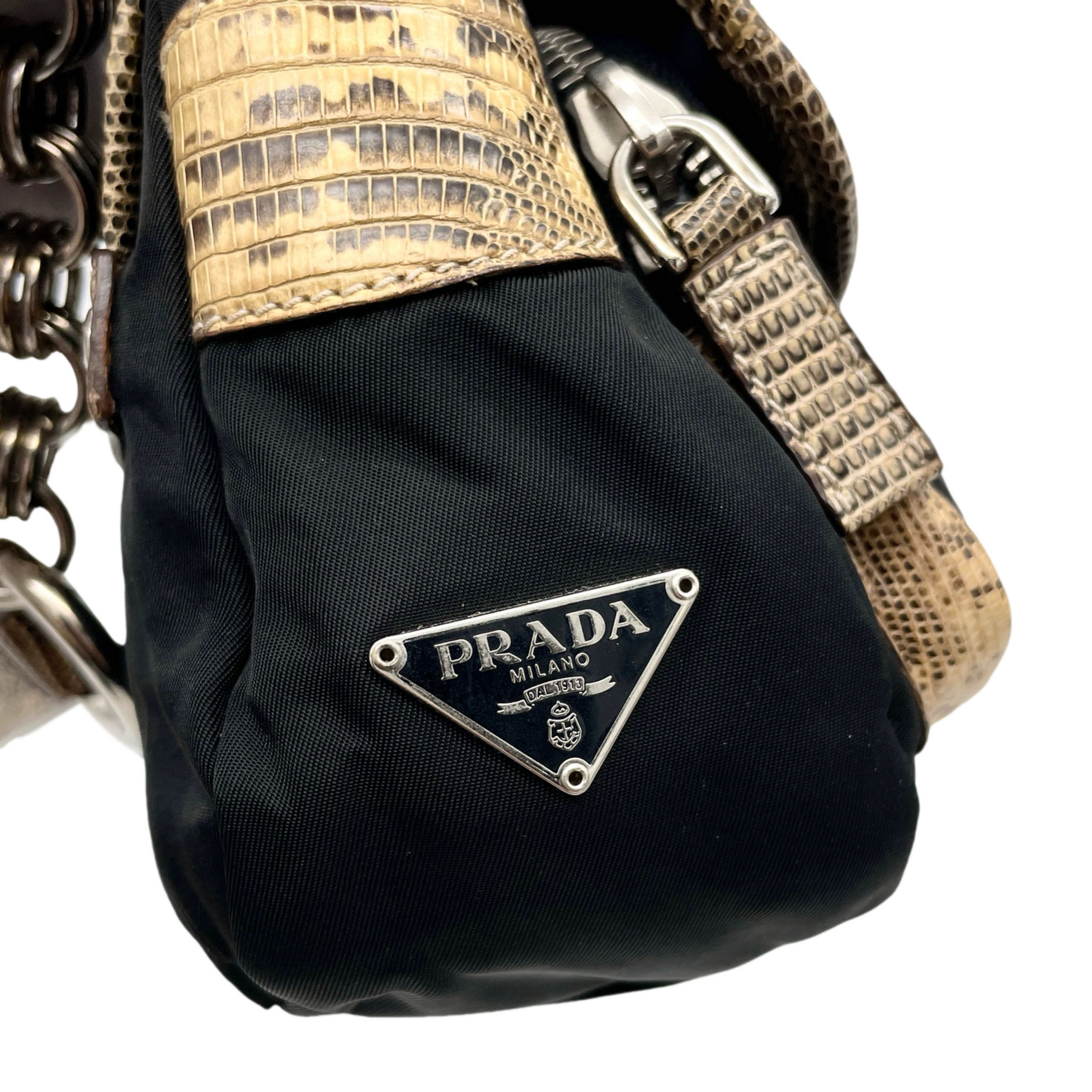 RARE☆☆☆PRADA ﾅｲﾛﾝ ﾁｪｰﾝｼｮﾙﾀﾞｰﾊﾞｯｸﾞ