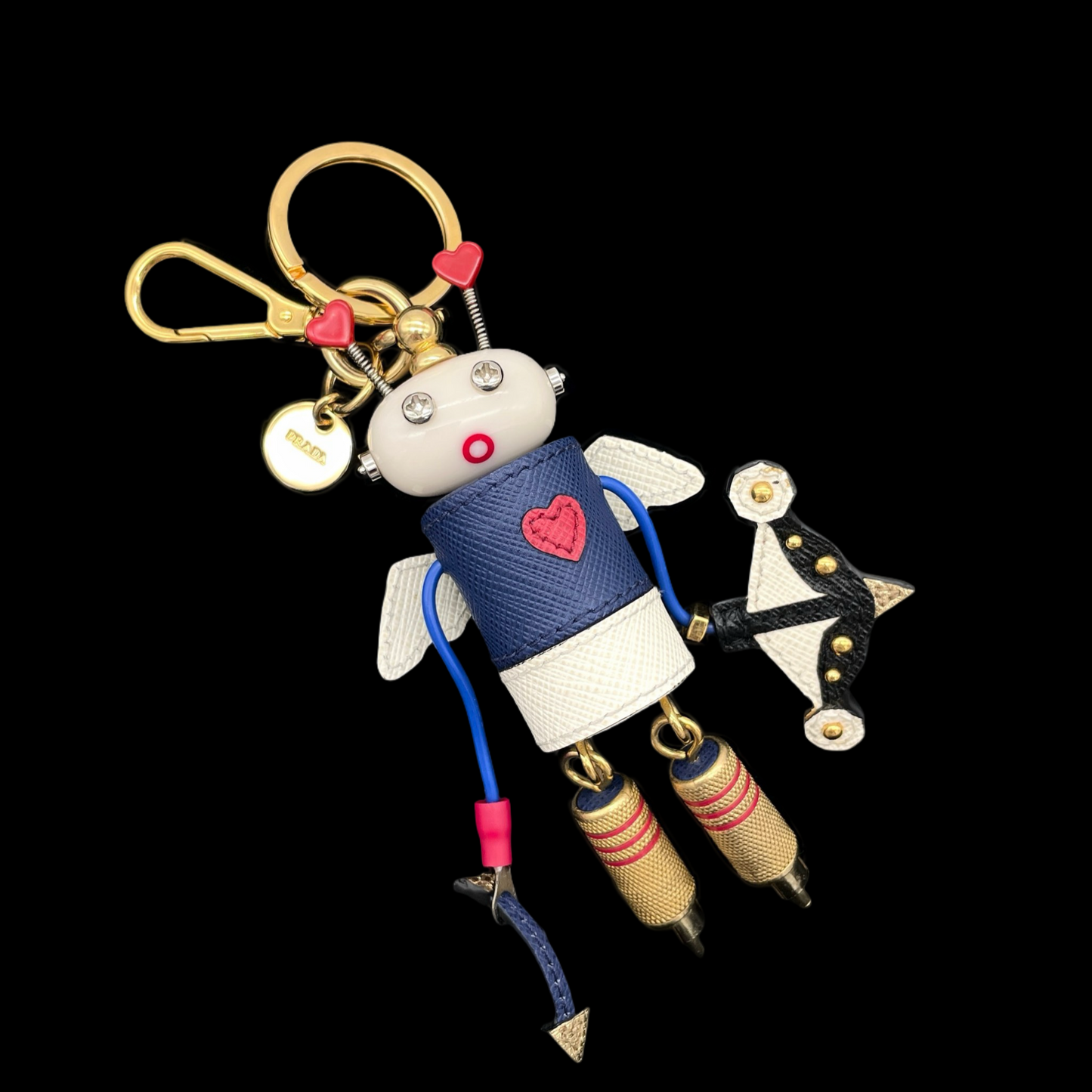 RARE☆☆☆PRADA Heart Robot Key Holder