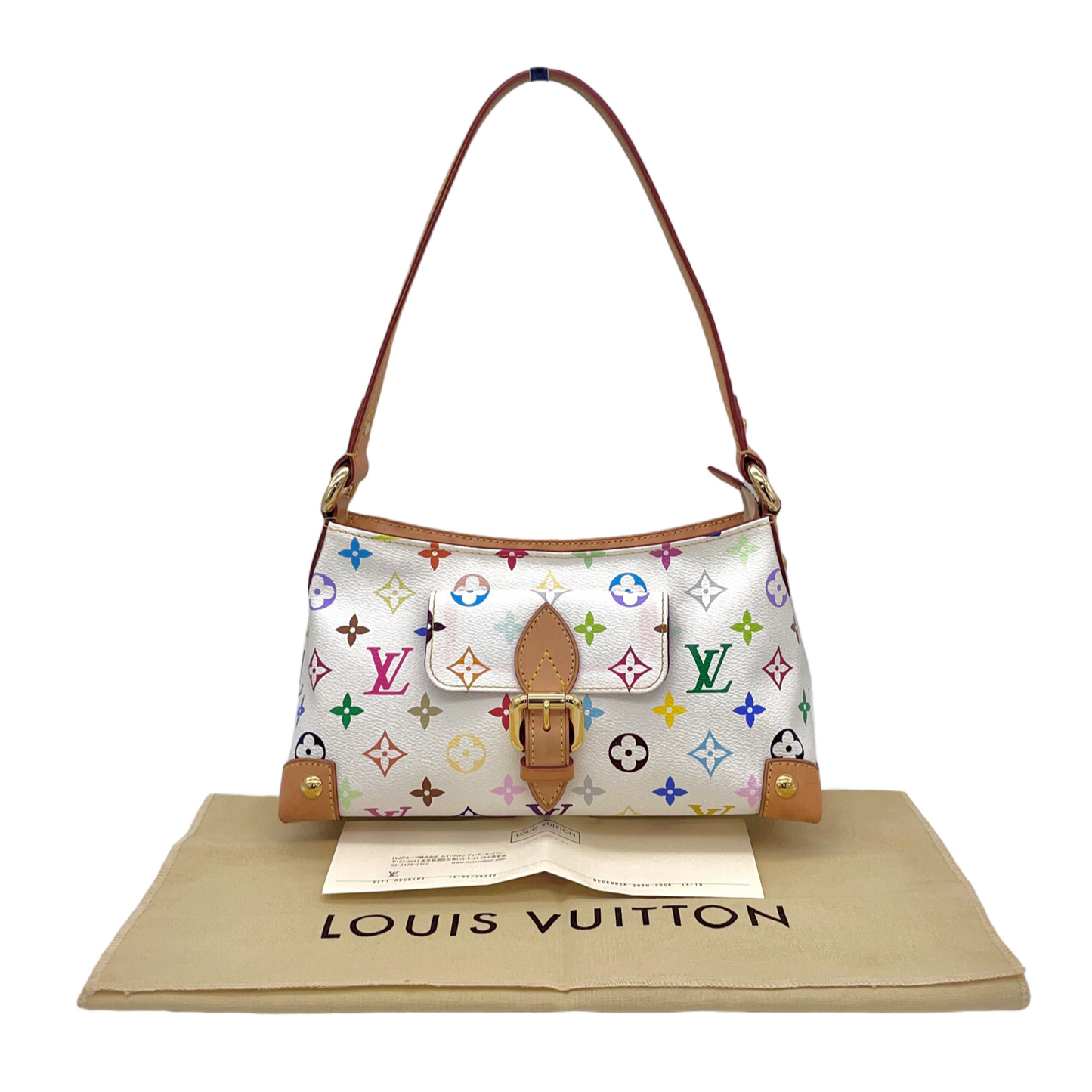 RARE☆☆☆☆LOUIS VUITTON Monogram Multicolor White Eliza M40098 Shoulder Bag