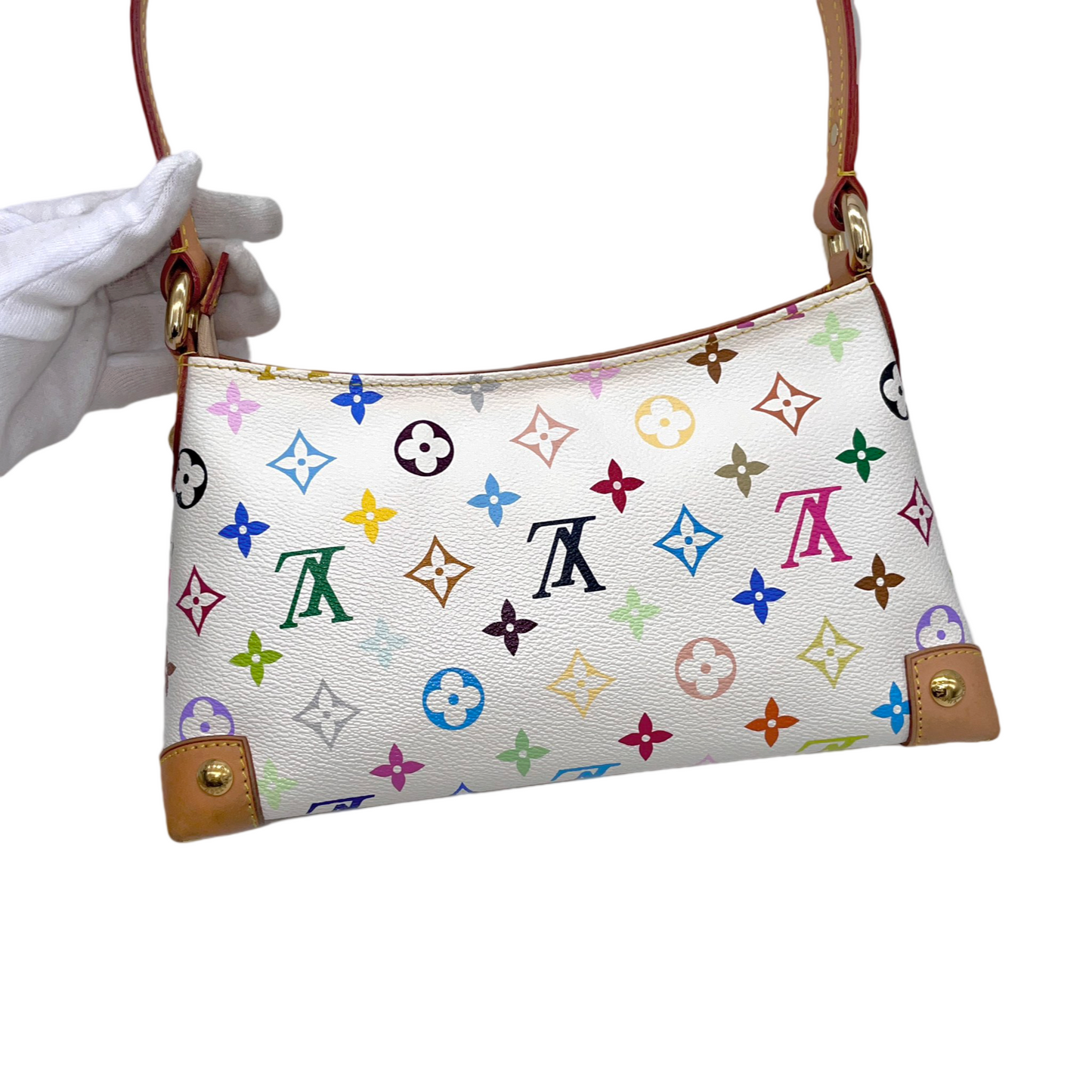 RARE☆☆☆☆LOUIS VUITTON Monogram Multicolor White Eliza M40098 Shoulder Bag