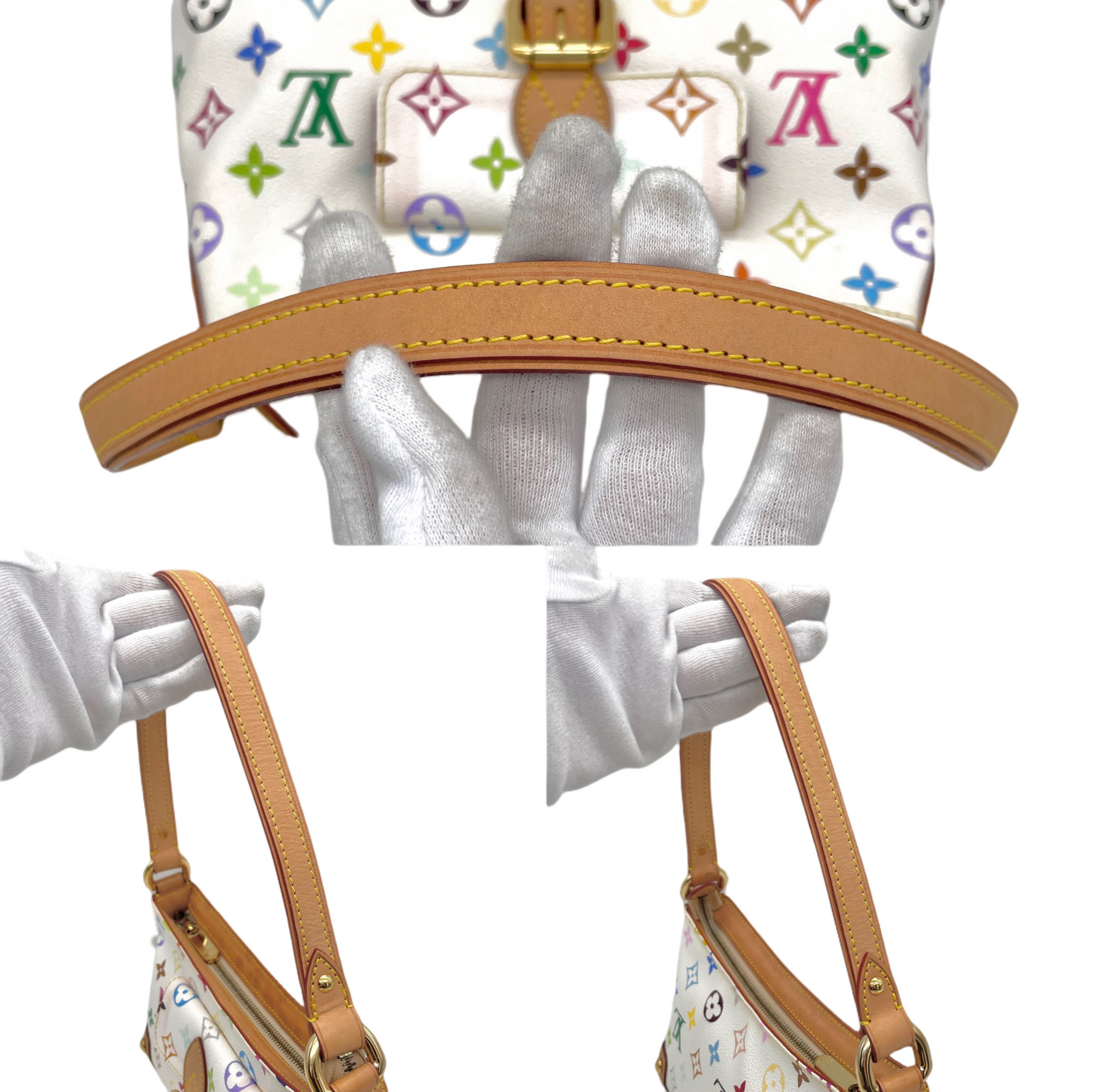 RARE☆☆☆☆LOUIS VUITTON Monogram Multicolor White Eliza M40098 Shoulder Bag