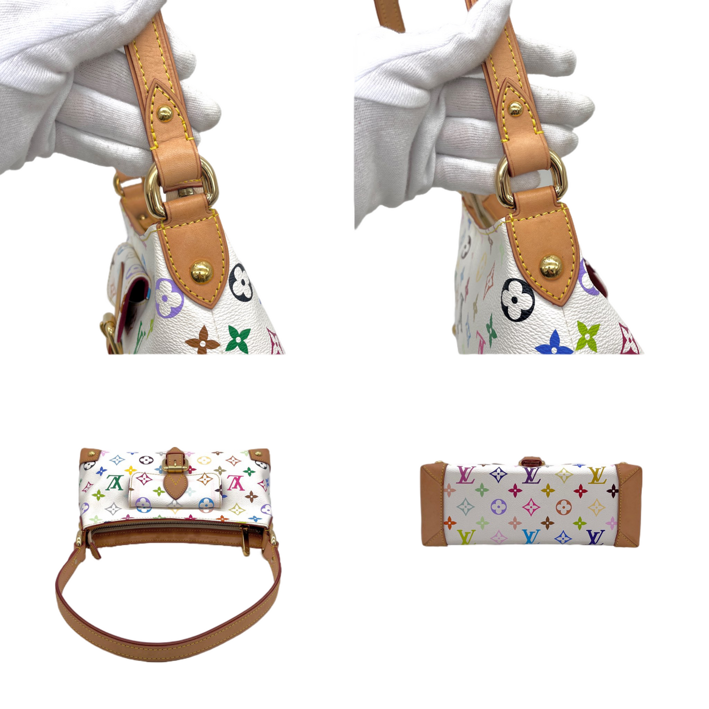 RARE☆☆☆☆LOUIS VUITTON Monogram Multicolor White Eliza M40098 Shoulder Bag