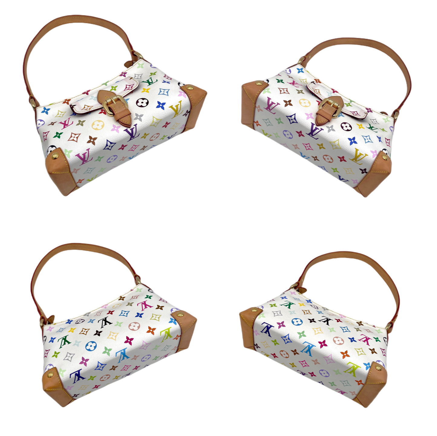 RARE☆☆☆☆LOUIS VUITTON Monogram Multicolor White Eliza M40098 Shoulder Bag