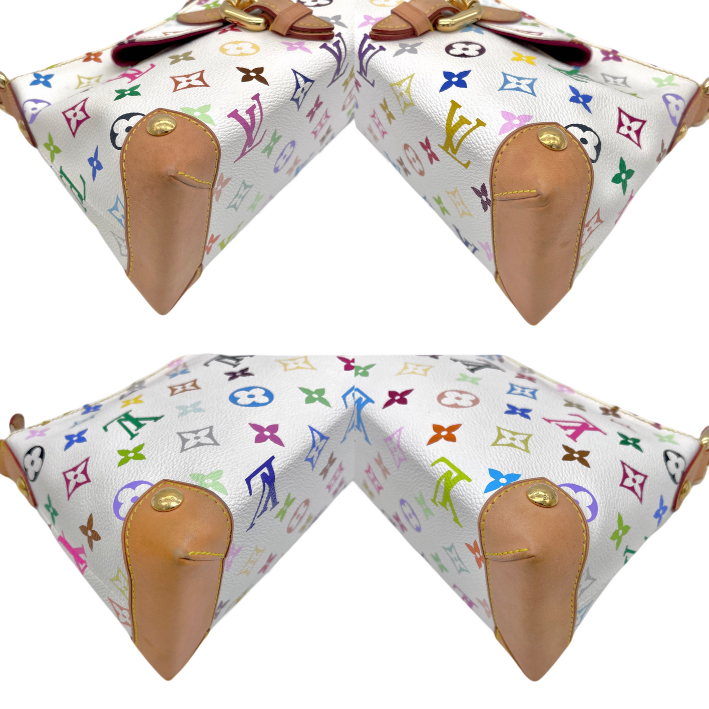 RARE☆☆☆☆LOUIS VUITTON Monogram Multicolor White Eliza M40098 Shoulder Bag