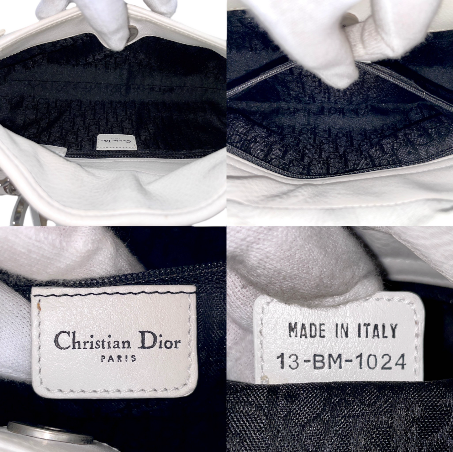 RARE☆☆☆CHRISTIAN DIOR Dﾛｺﾞ ｽﾄﾘｰﾄﾁｯｸ ｼｮﾙﾀﾞｰﾊﾞｯｸﾞ