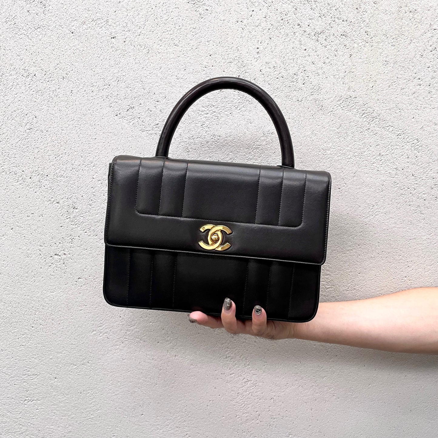 CHANEL Mademoiselle Handbag/Black